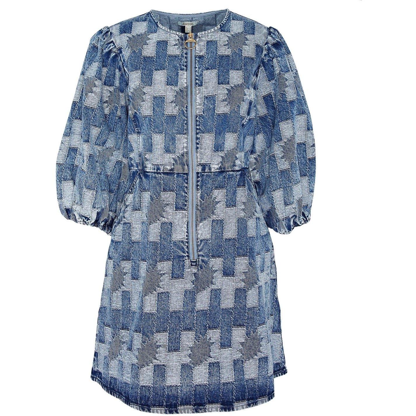 Patchwork Denim - Barbour - Edit Bowhill Patchwork Denim Mini Dress - 10