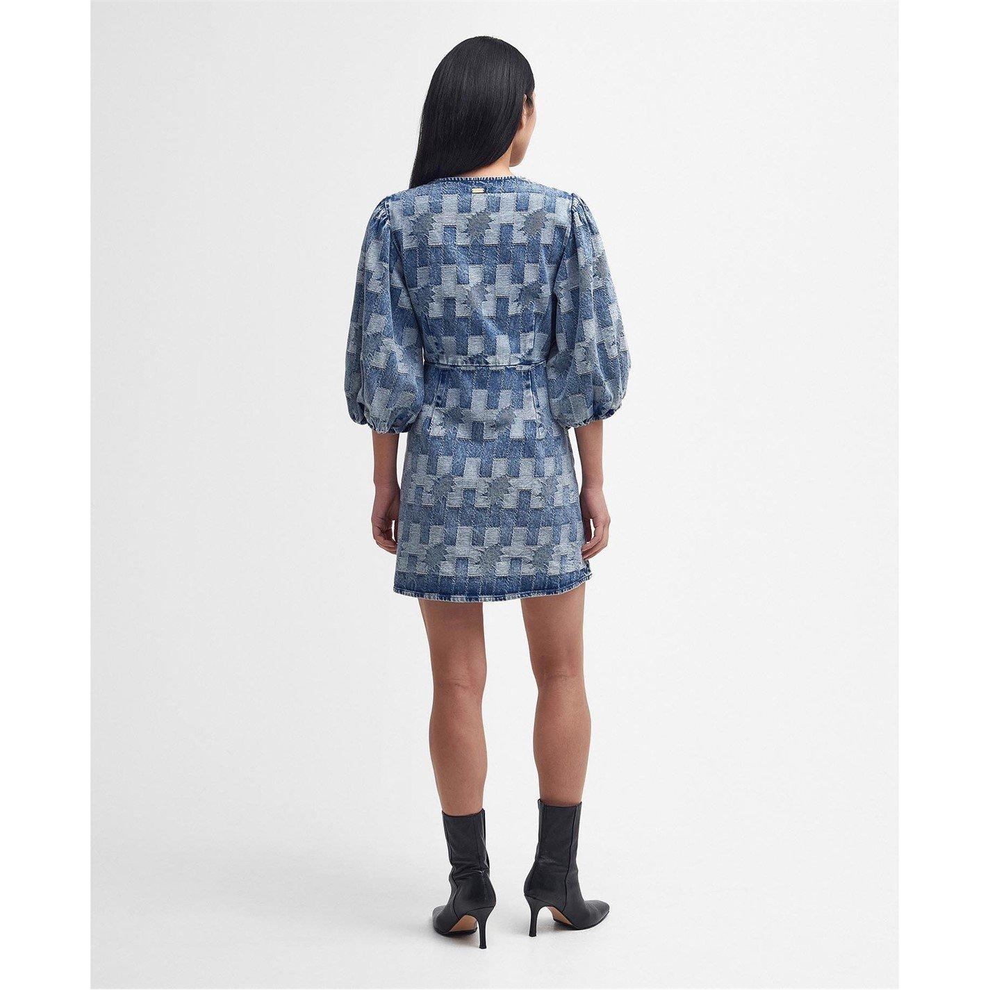 Patchwork Denim - Barbour - Edit Bowhill Patchwork Denim Mini Dress - 3