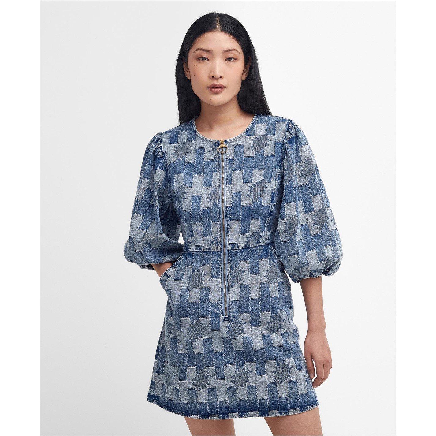 Patchwork Denim - Barbour - Edit Bowhill Patchwork Denim Mini Dress - 4