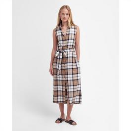 Barbour Caroline Tartan Midi Dress