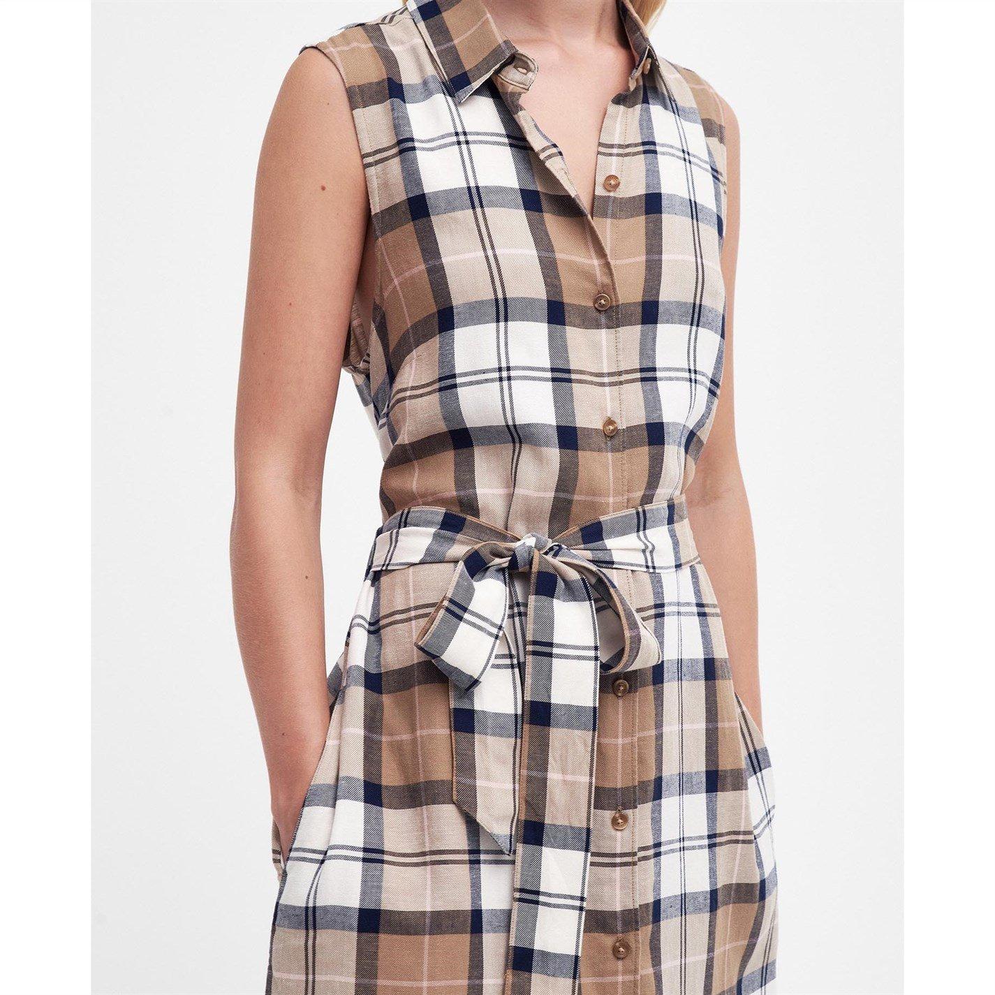 Primrose Hssian - Barbour - Caroline Tartan Midi Dress - 6