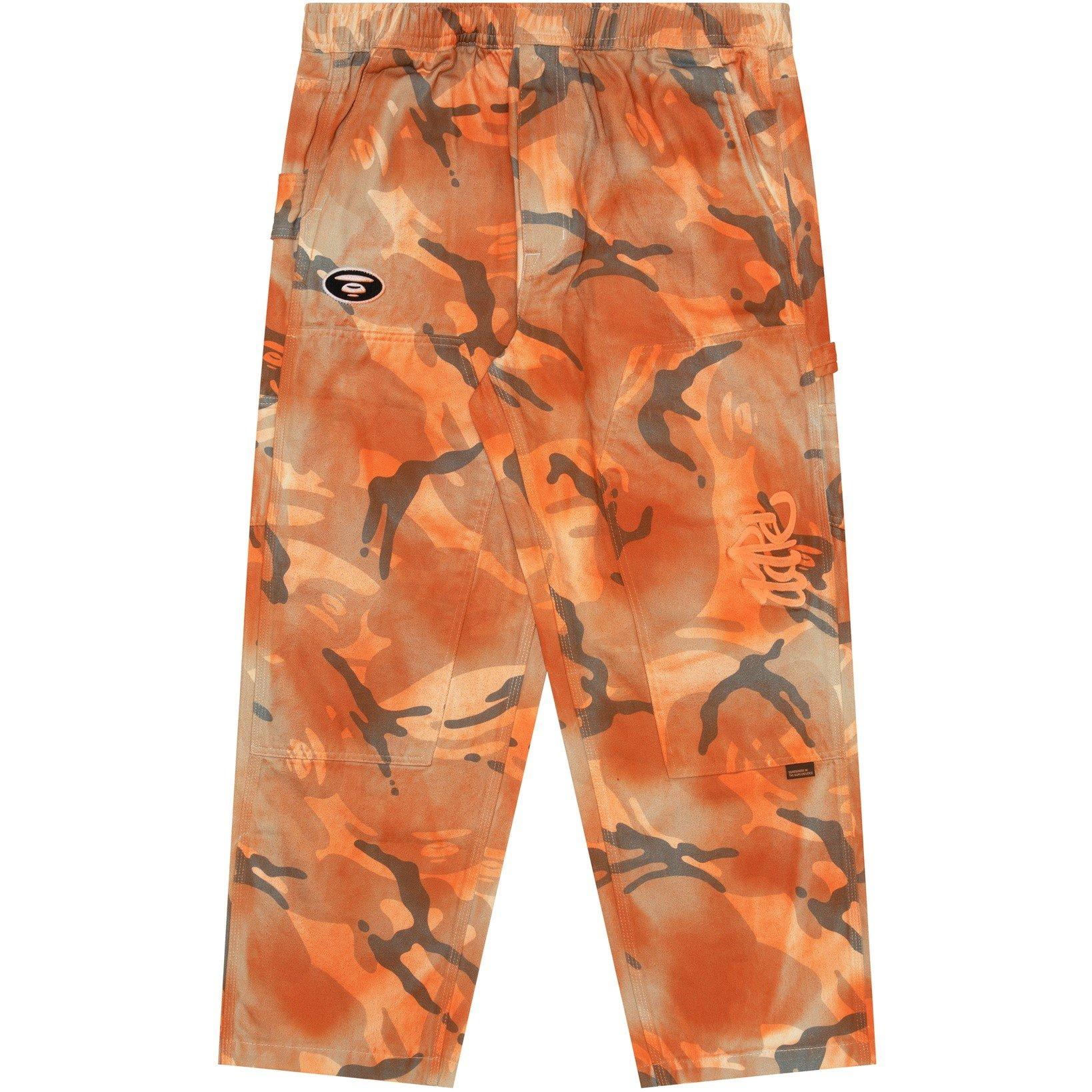AAPE Wide Leg Camo Jeans - Orange Camo - Large