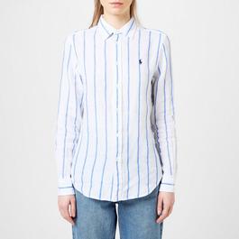 Polo Ralph Lauren Striped Linen Shirt Womens