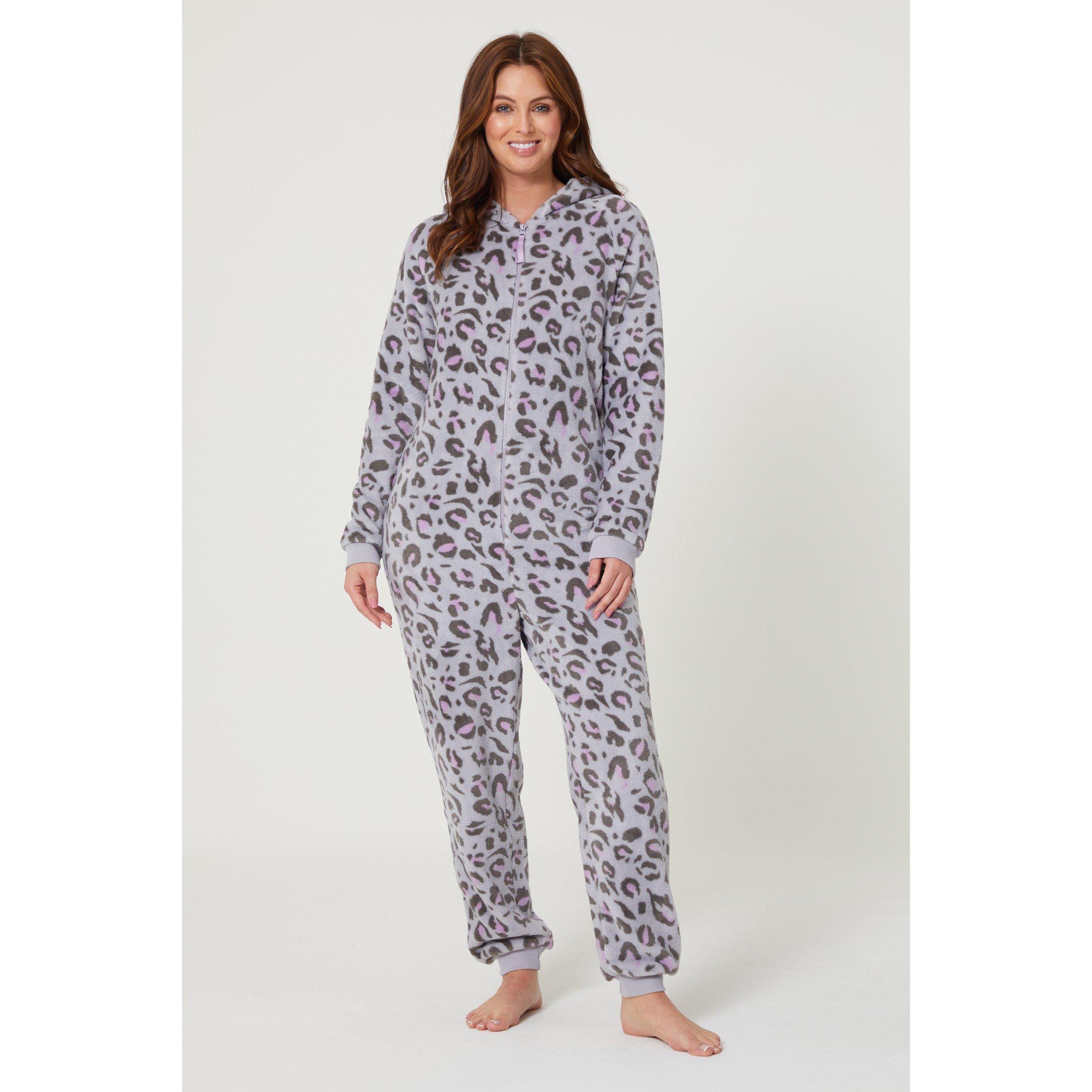 Grigio - Be You - Leopard Hooded Fleece Onesie - 1