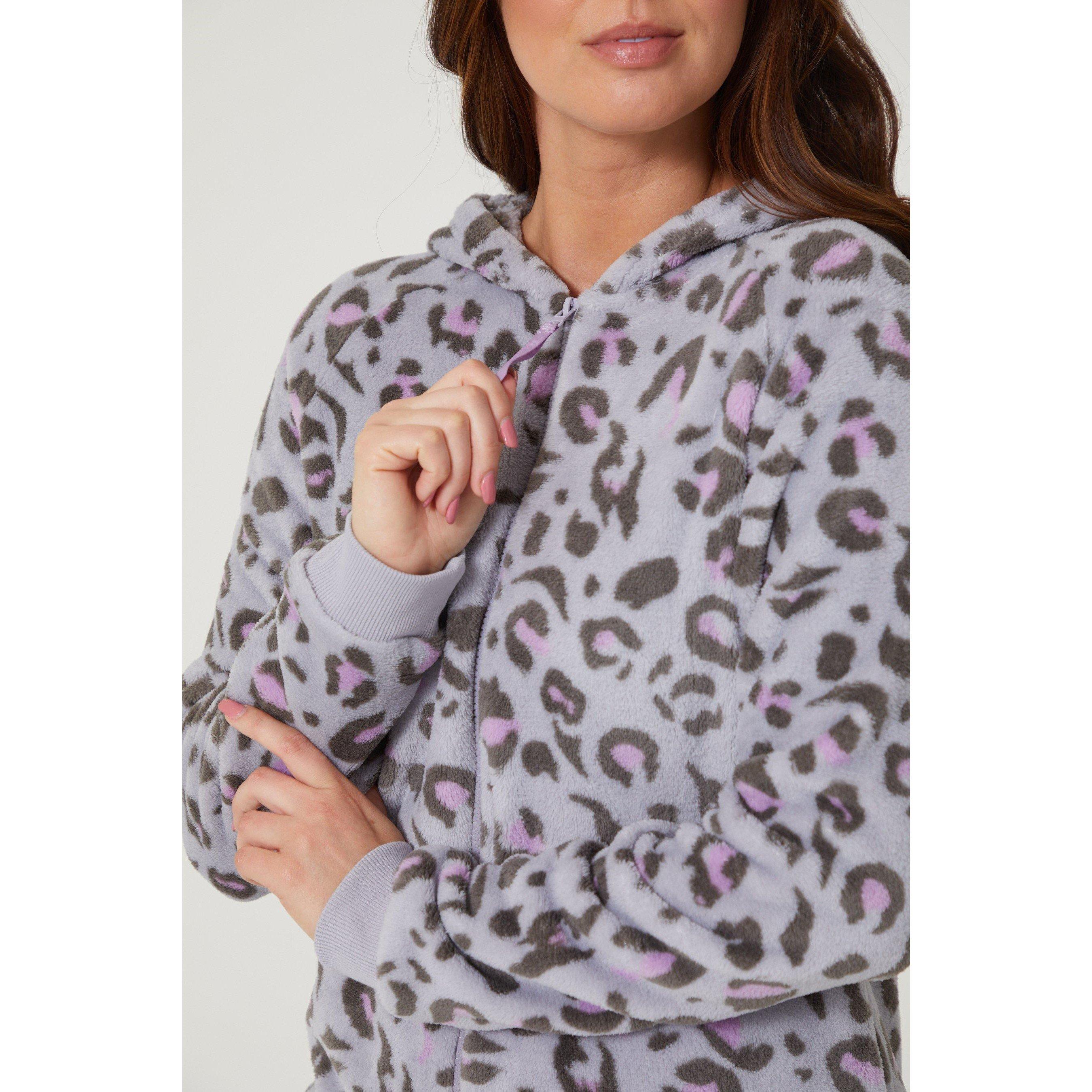 Grigio - Be You - Leopard Hooded Fleece Onesie - 2