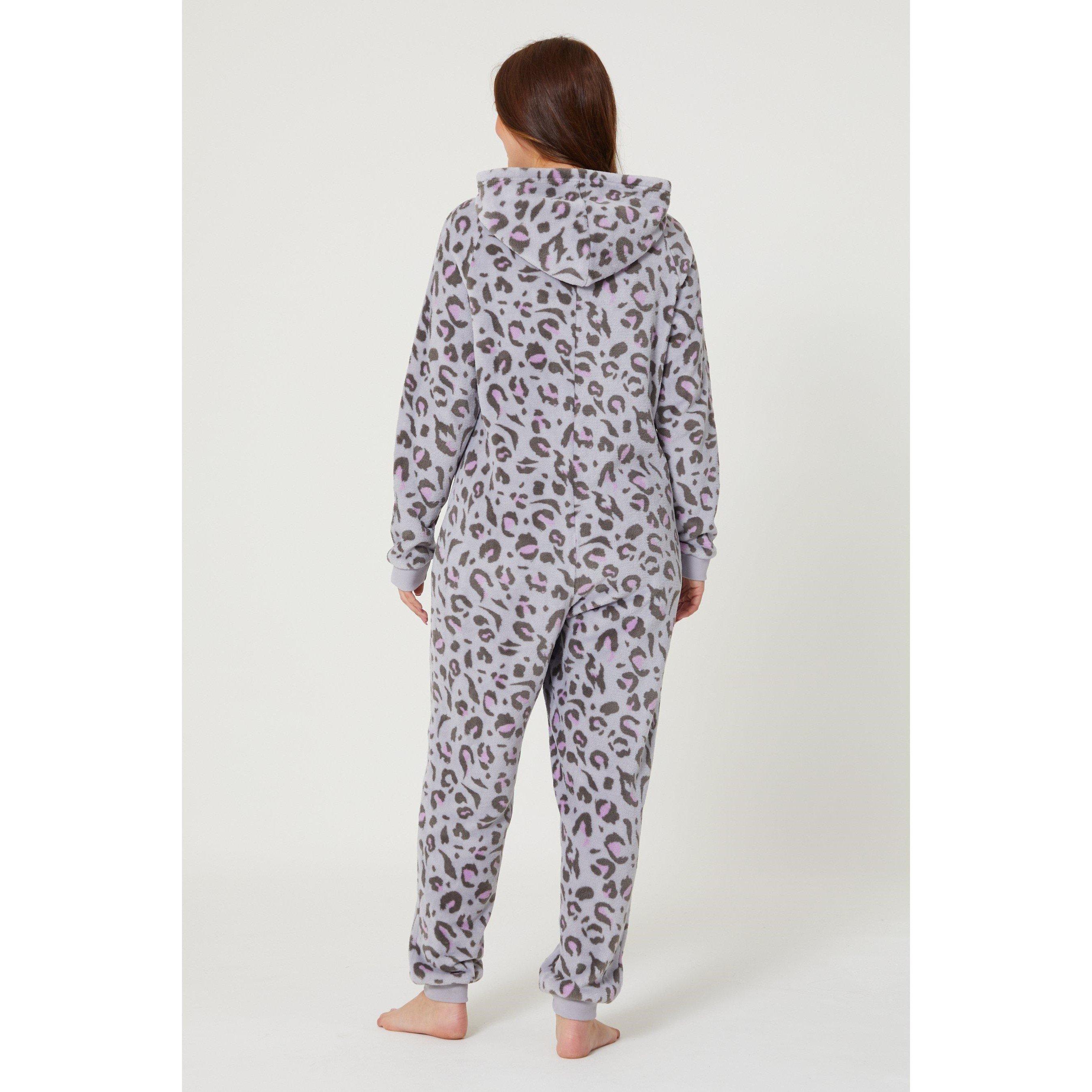 Grigio - Be You - Leopard Hooded Fleece Onesie - 4