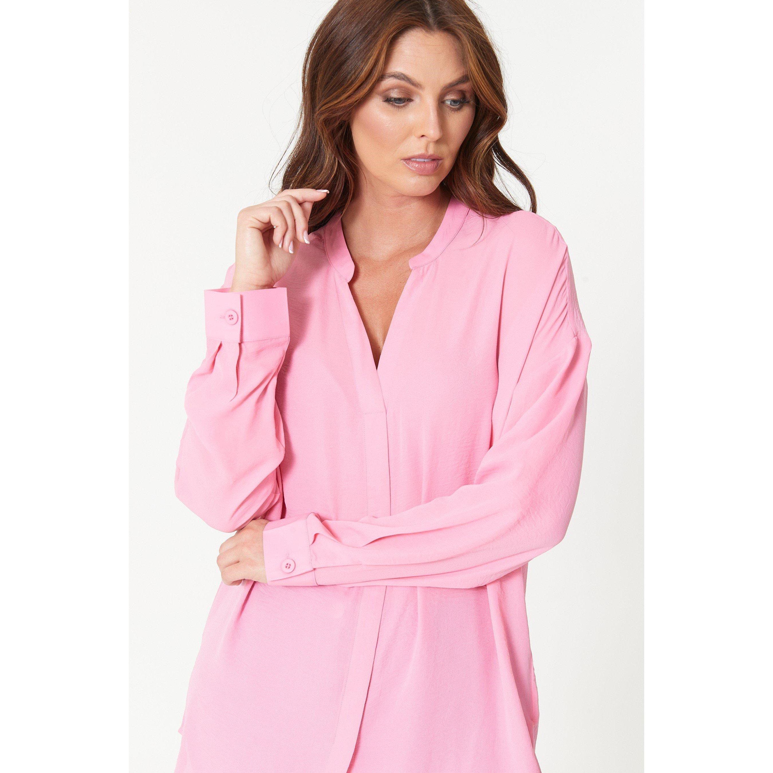 Pink - Be You - Long-Sleeve V-Neck Blouse - 5