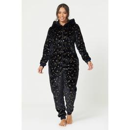 Be You Star Star Foil Print Fleece Onesie