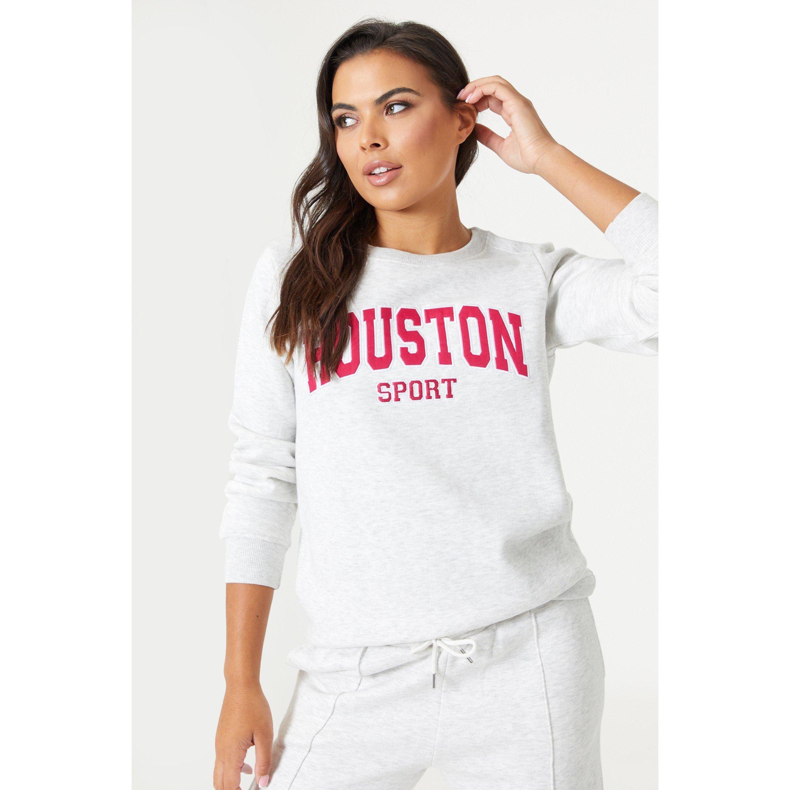 Grau - Be You - Houston Slogan Sweatshirt Coord - 2