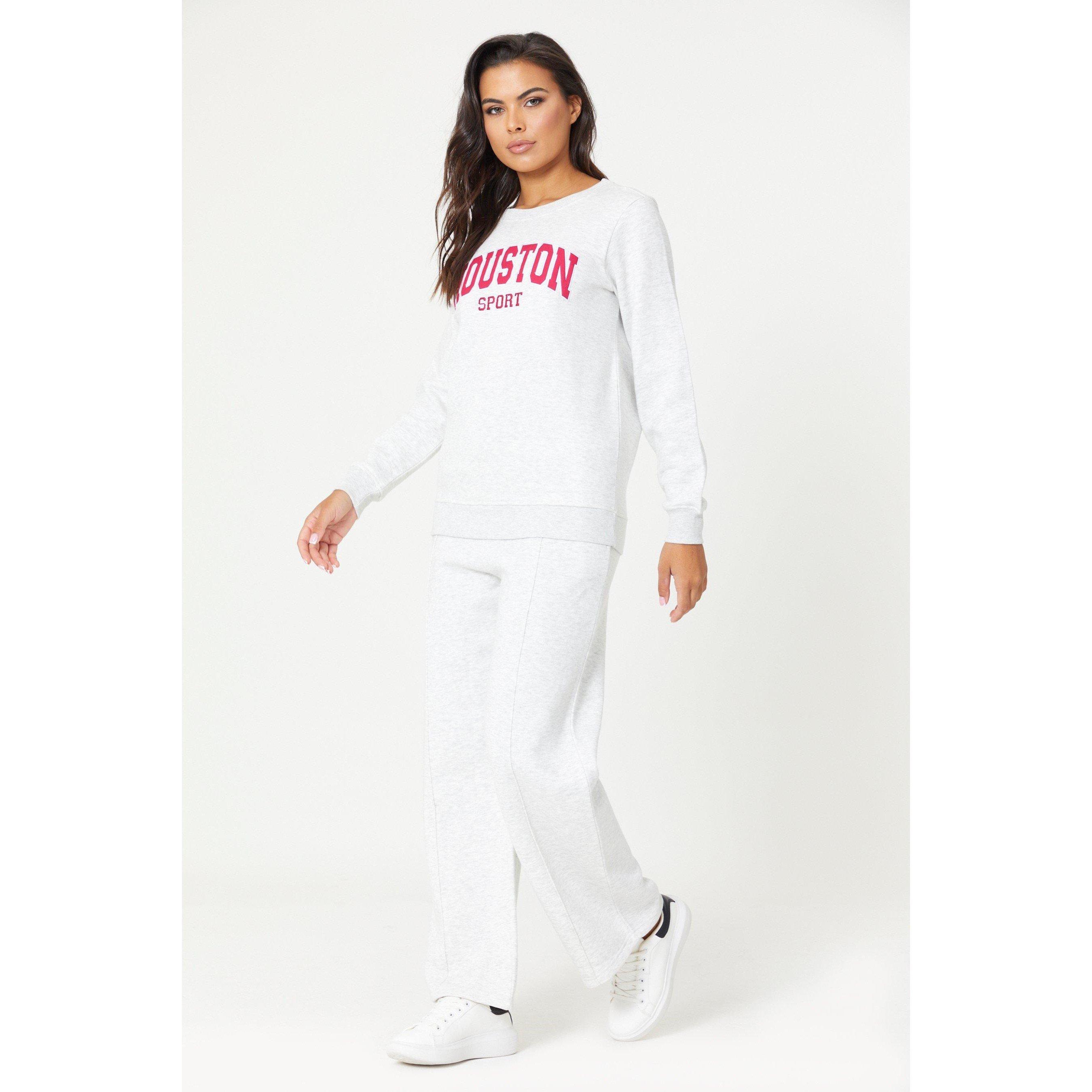 Grau - Be You - Houston Slogan Sweatshirt Coord - 4