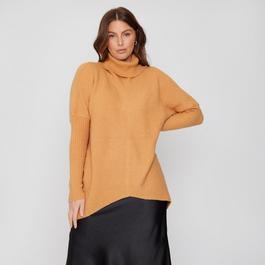 Be You Dip Hem Roll Neck Jumper Ladies