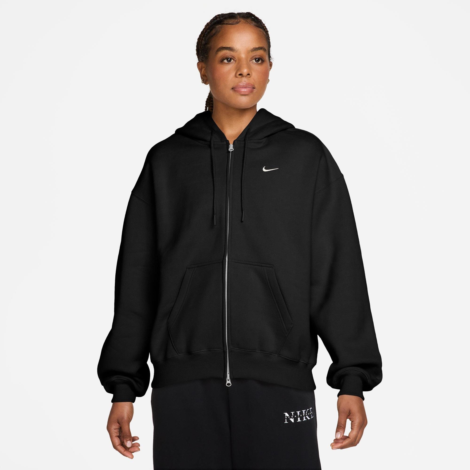 Nike Studio Fleece Medium Weight Oversized Hoodie 'Total Black Sail' (Women's) — foto 2