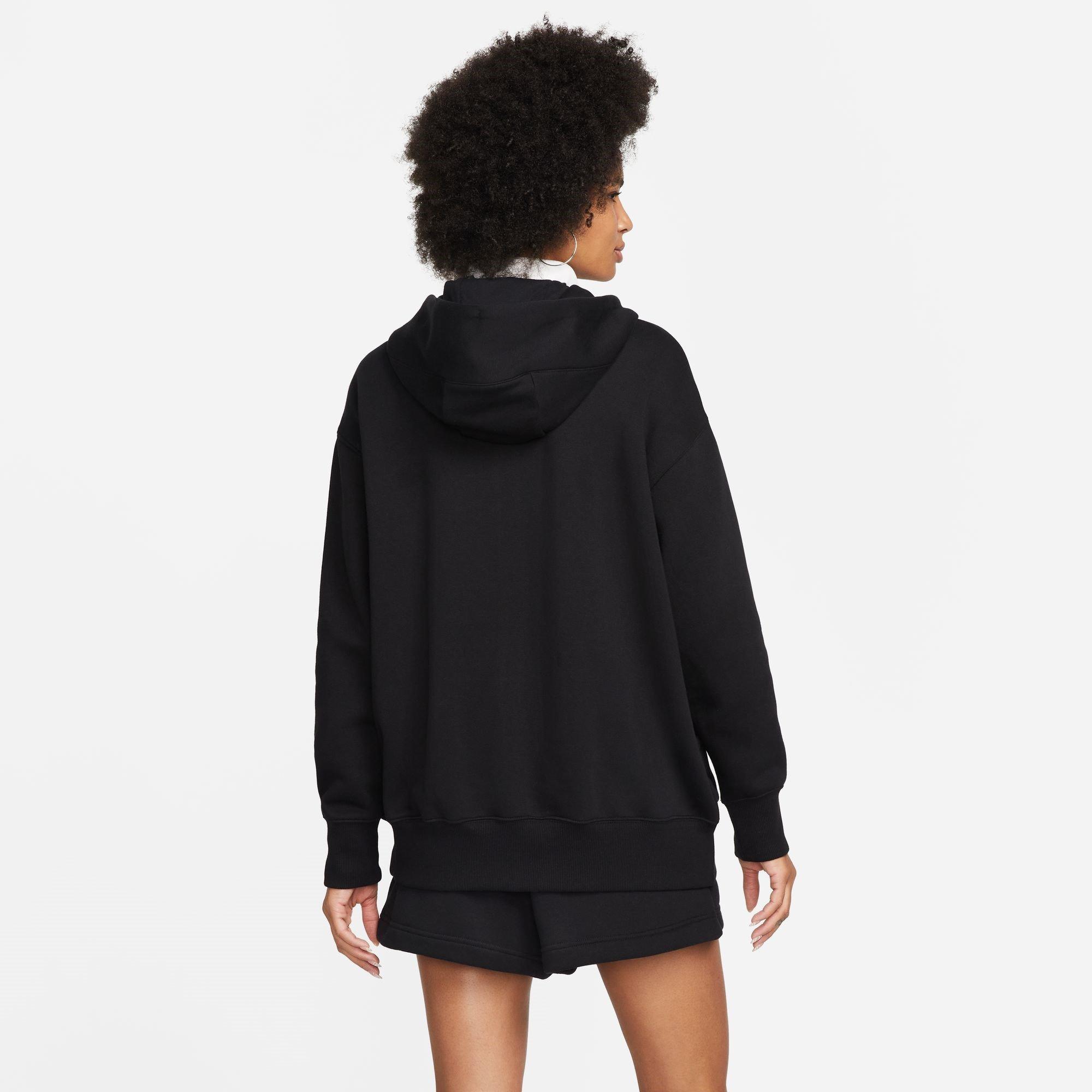 Crna - Nike - Sportswear Phoenix Fleece Women's Oversized Full-Zip Hoodie - 4