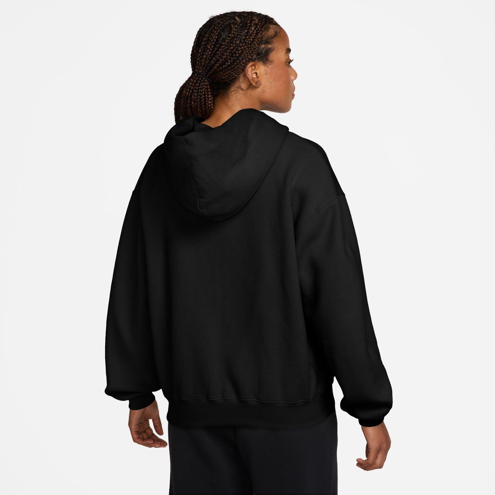 Nike Studio Fleece Medium Weight Oversized Hoodie 'Total Black Sail' (Women's) — foto 3