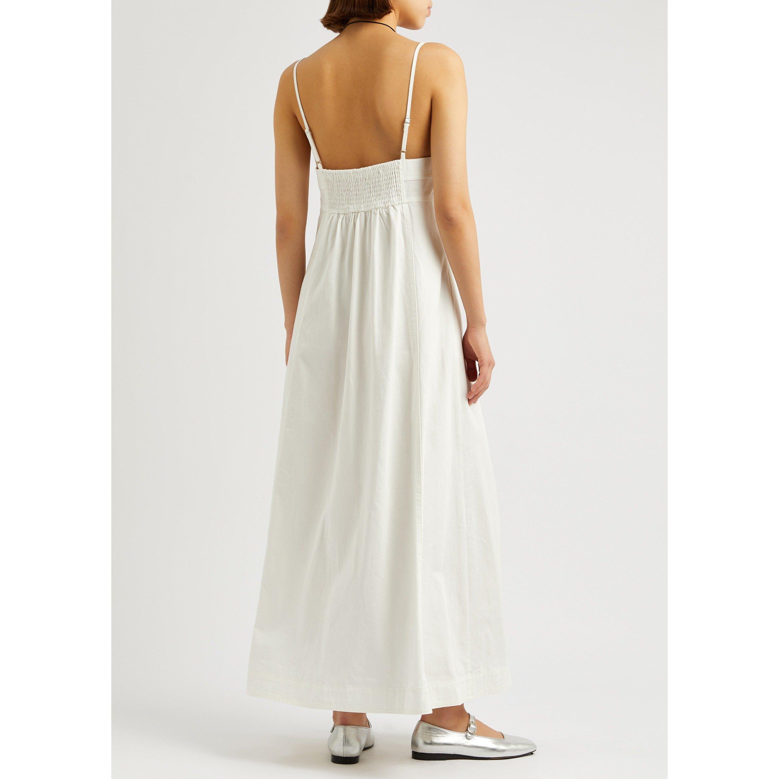 IVORY - Free People - Women's Just Jill Cotton Denim Maxi Dress - 3