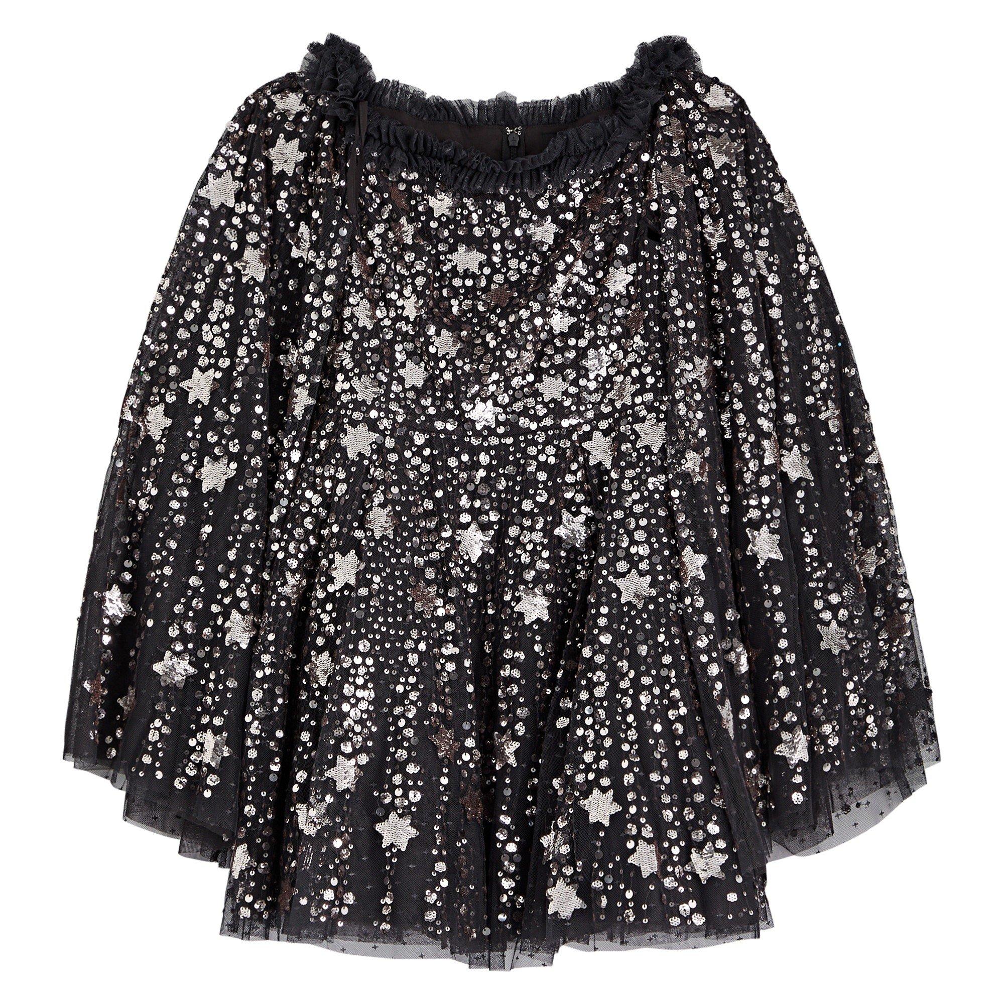 GUNMETAL - Needle and Thread - SHOOTING STARS CAPE MICRO MINI