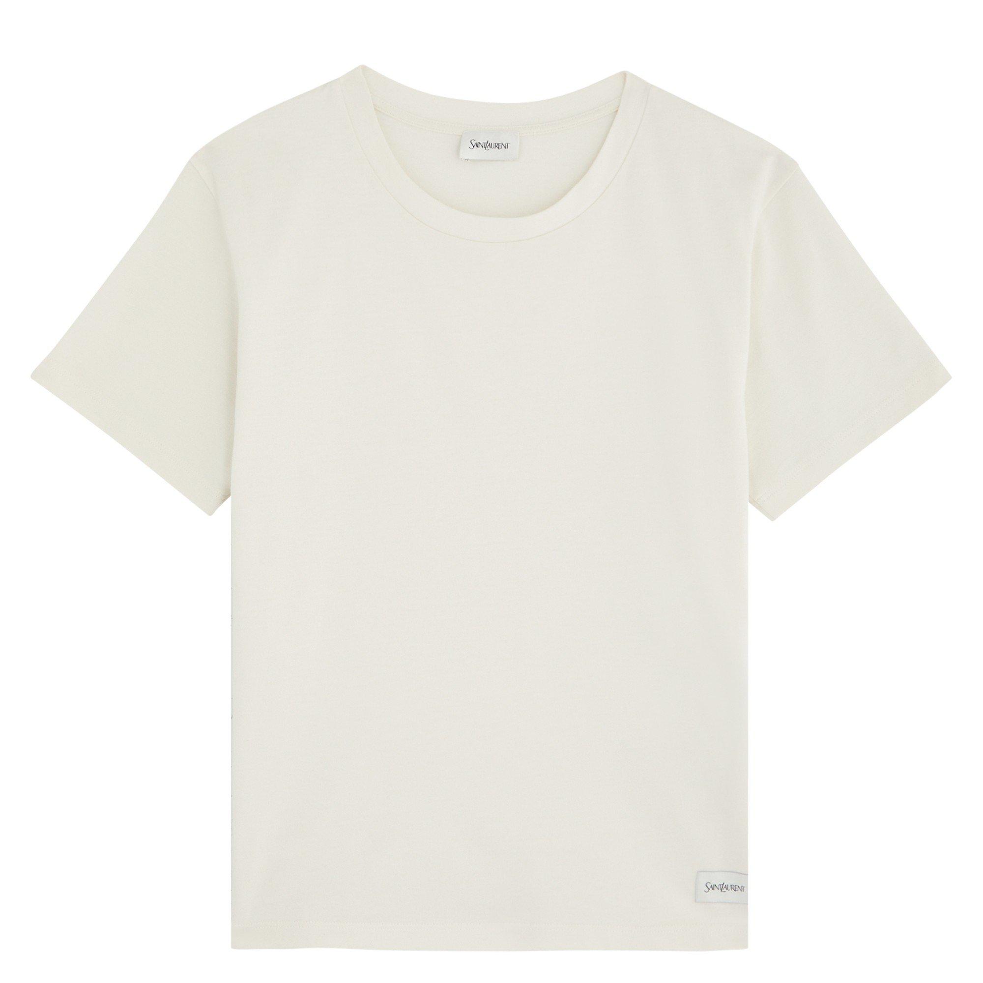NATURAL - Saint Laurent - T SHIRT CLASSIQUE - 1