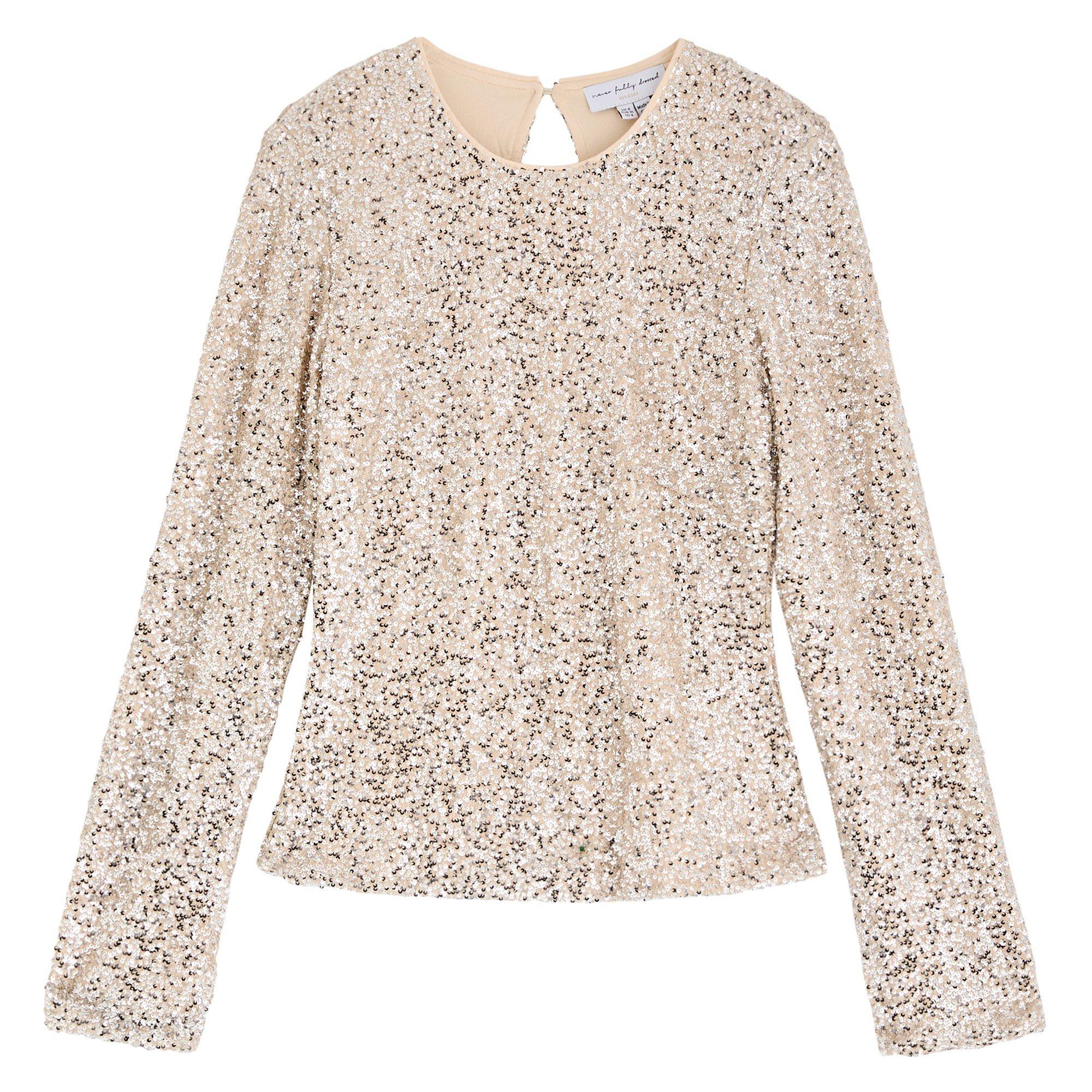 SILVER - Never Fully Dressed - T Sequin Tia Top
