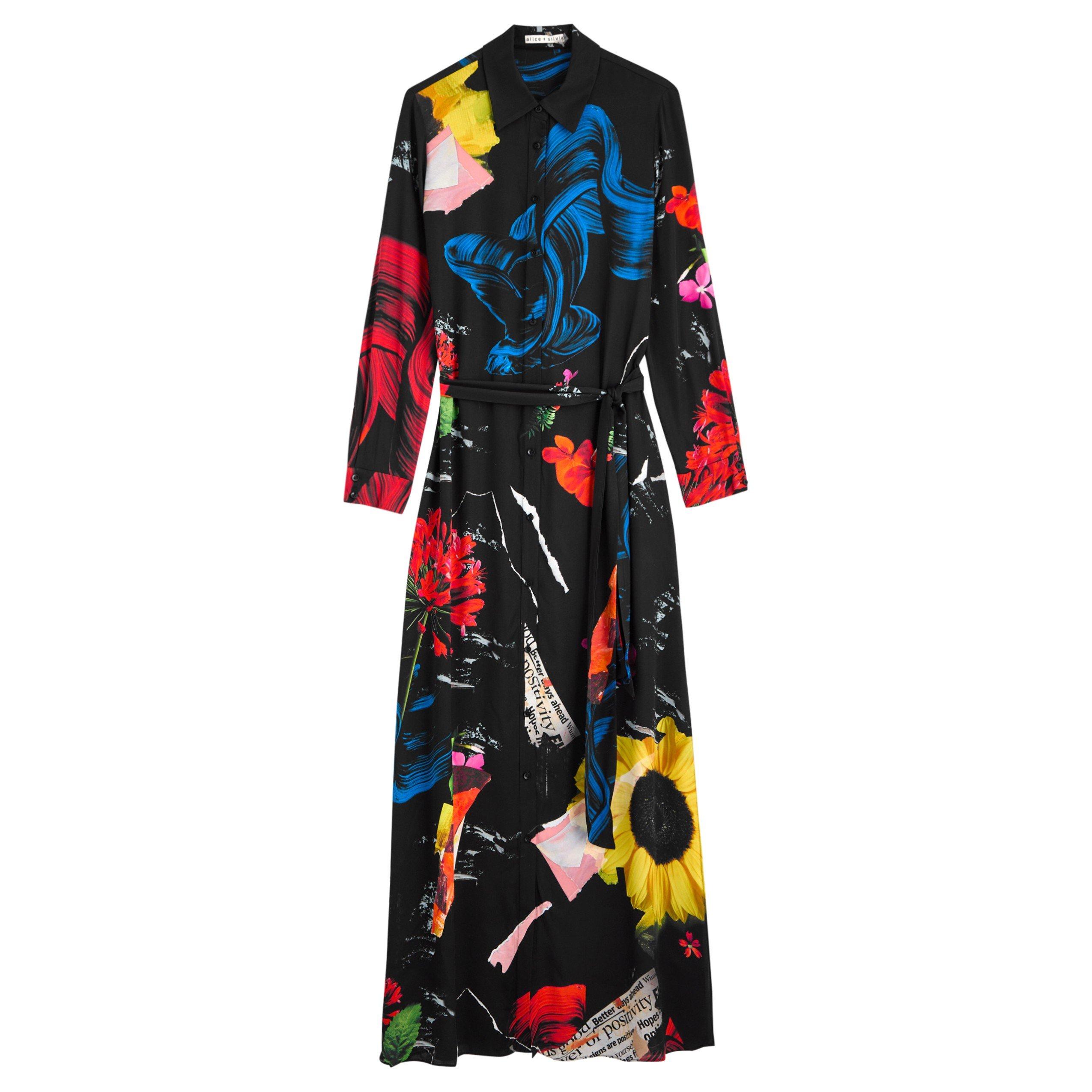 MULTICOLOURED - Alice And Olivia - LD CHASSIDY FLORAL MAXI DRESS