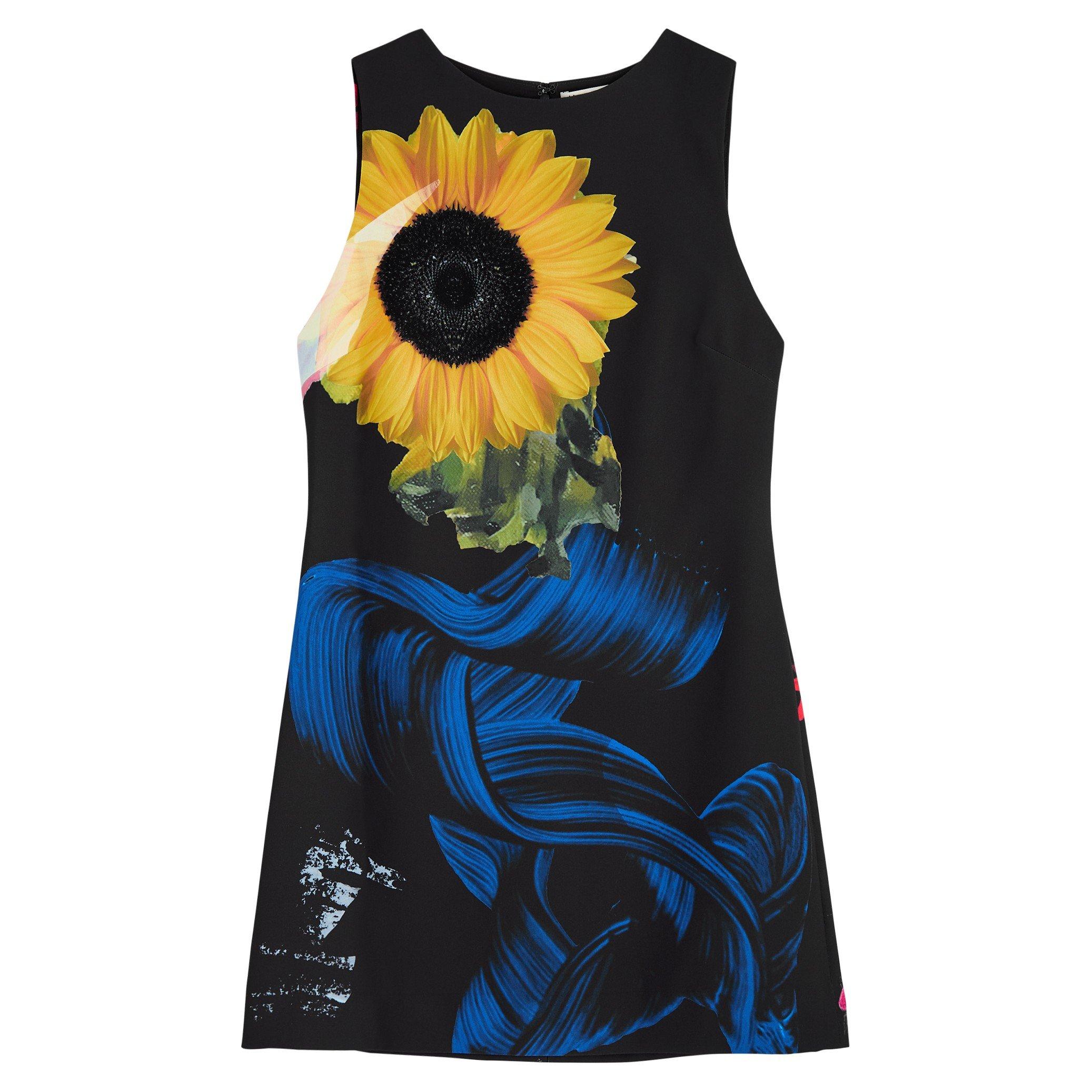 BLACK AND OTHER - Alice And Olivia - SD CLYDE FLORAL ALINE MINI DRS