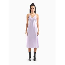 Armani Exchange Shiny Satin Midi Dress