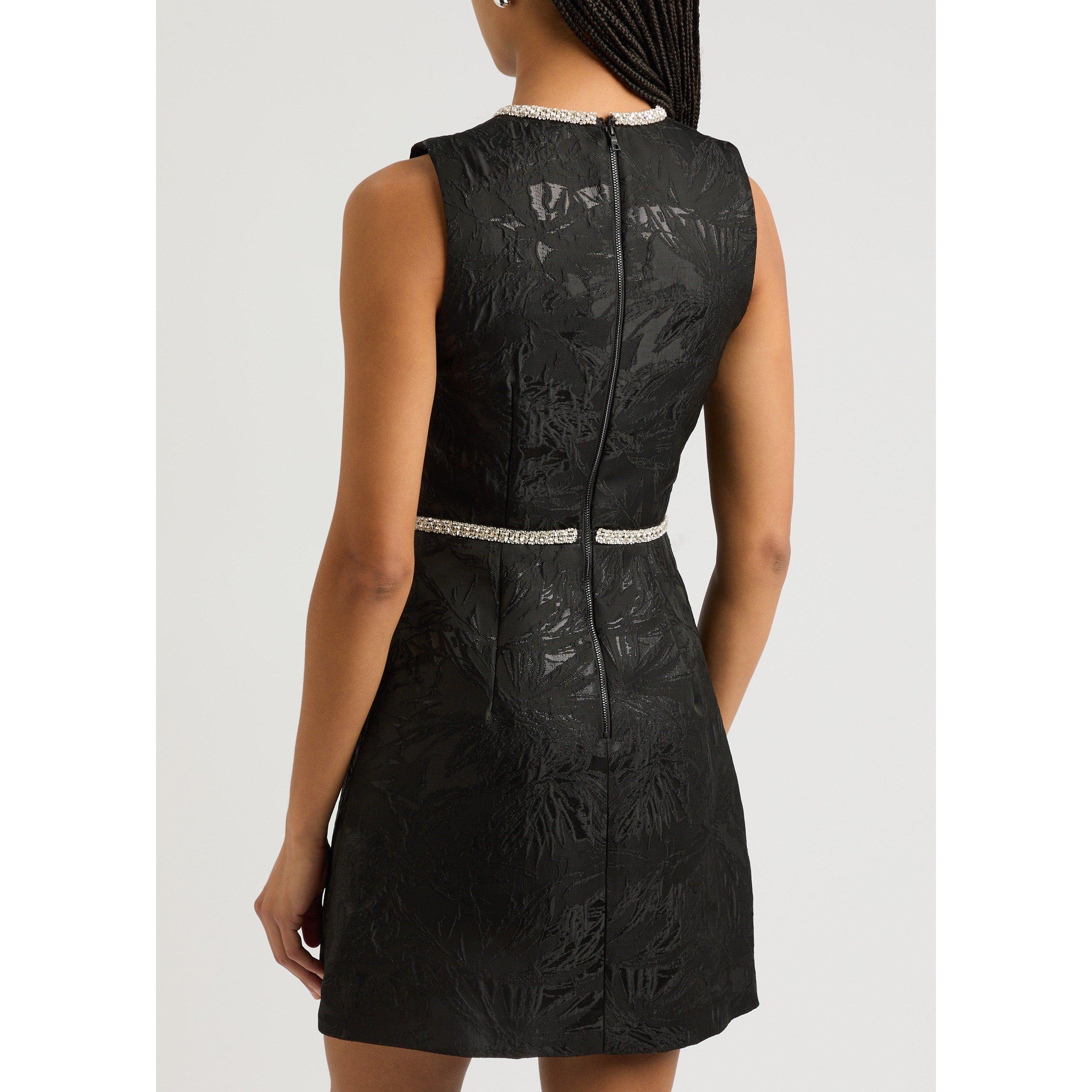 BLACK - Alice And Olivia - SD ELLIS EMBL BOW S MINI DRESS - 3