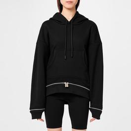 Off White Zip Hem Hoodie