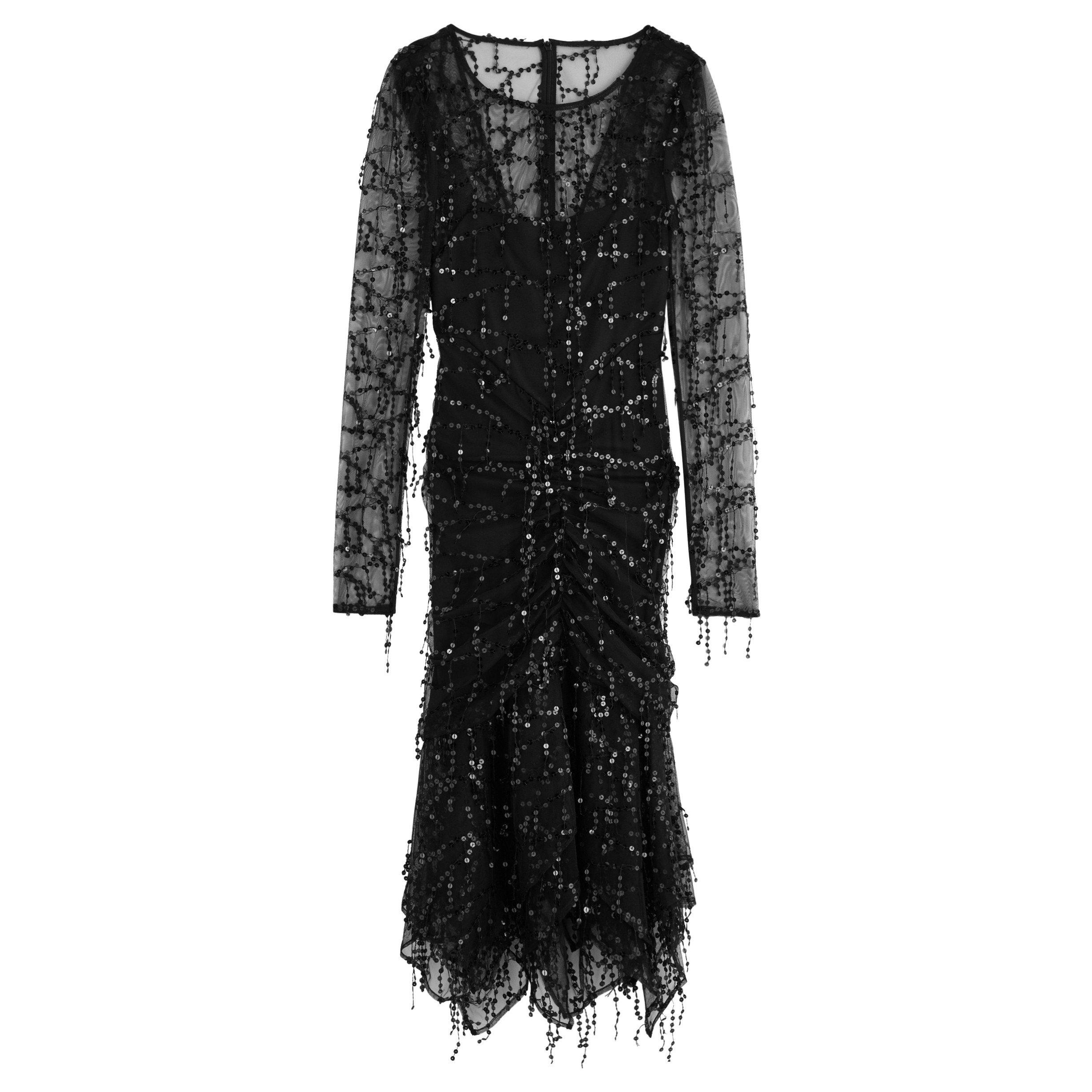BLACK - Paris Georgia - Bianca Fringe Dress