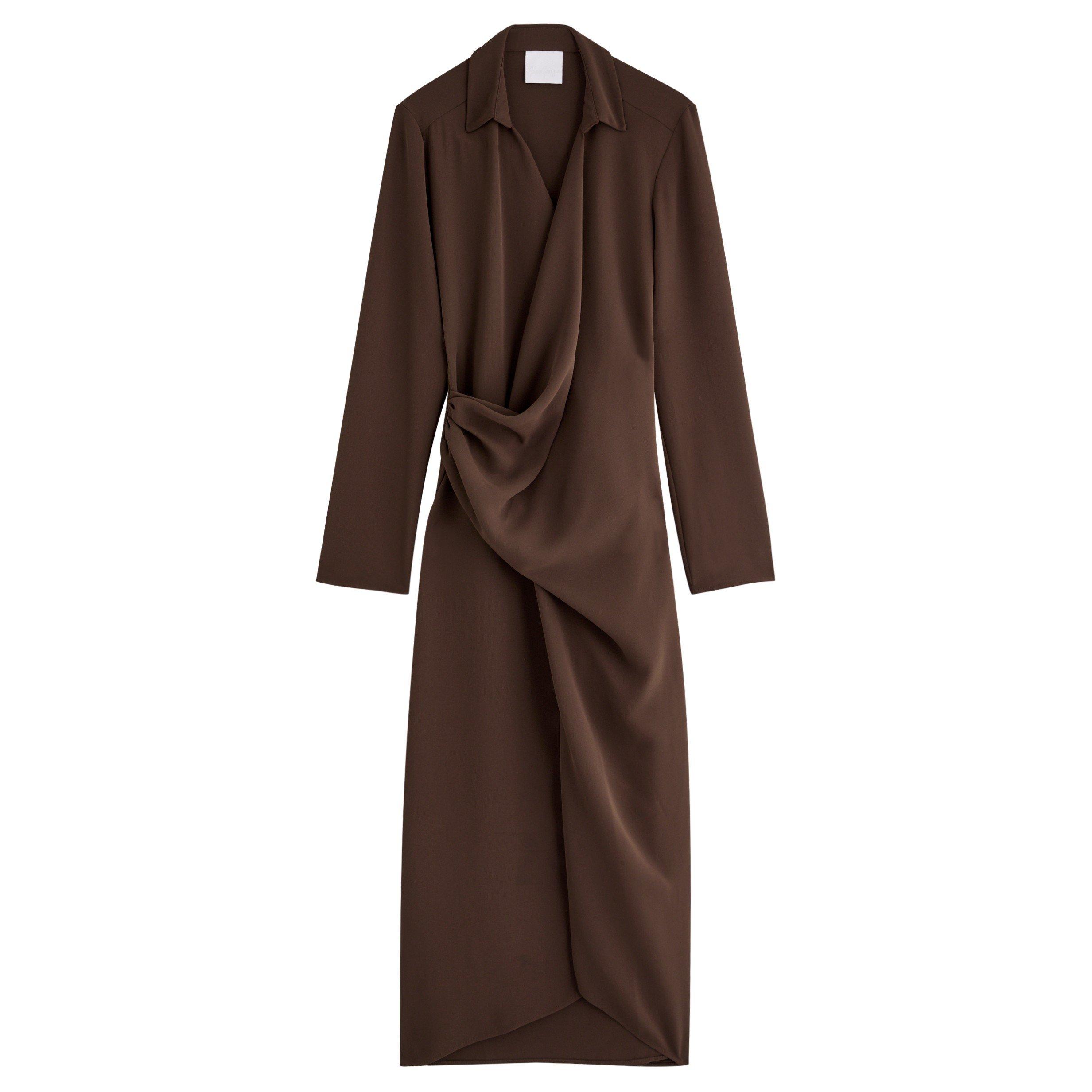BROWN - Paris Georgia - Simone Shirt Dress