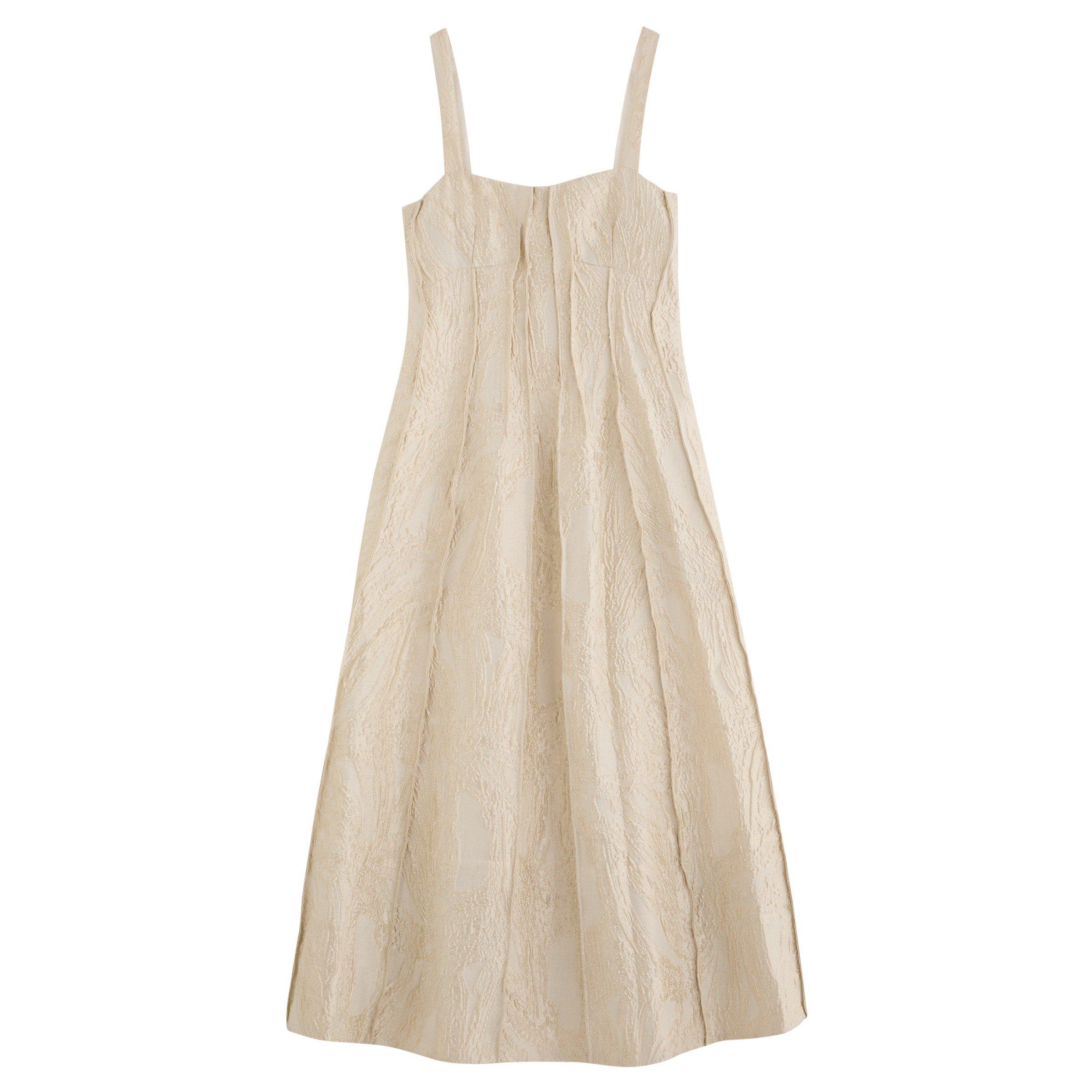 CREAM - Jonathan Simkhai - SD SL MAYA JACQUARD DRESS