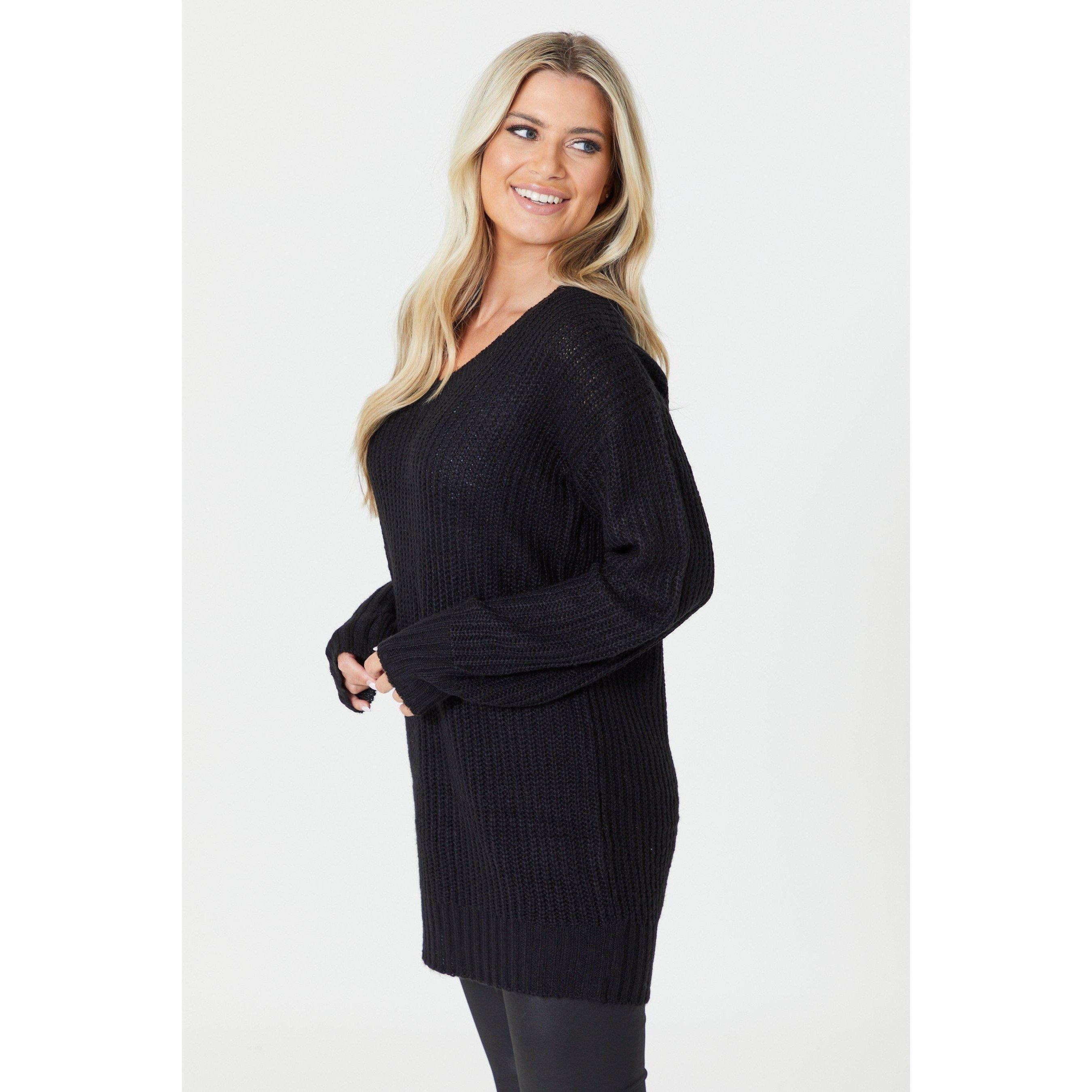 Schwarz - Be You - V-Neck Jumper Womens - 3