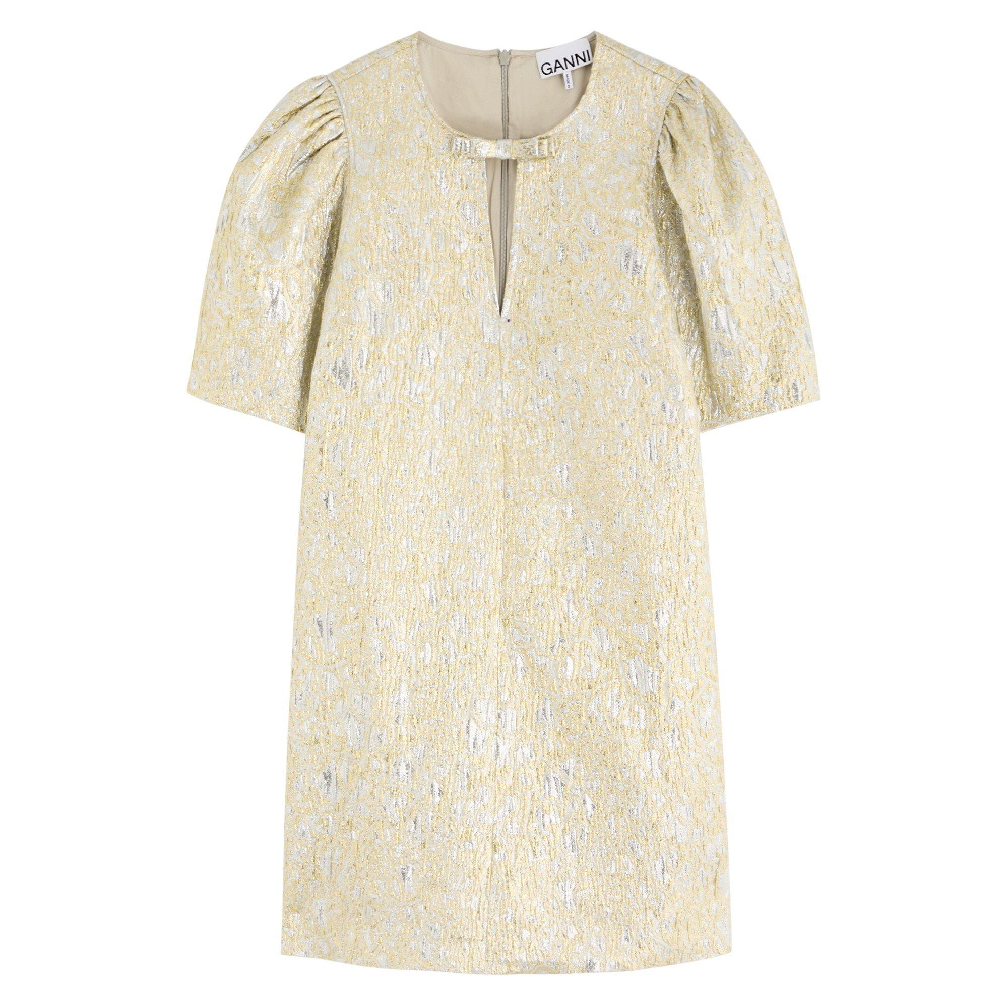 GOLD AND OTHER - Ganni - SD Metallic Cloque A-shaped Mi