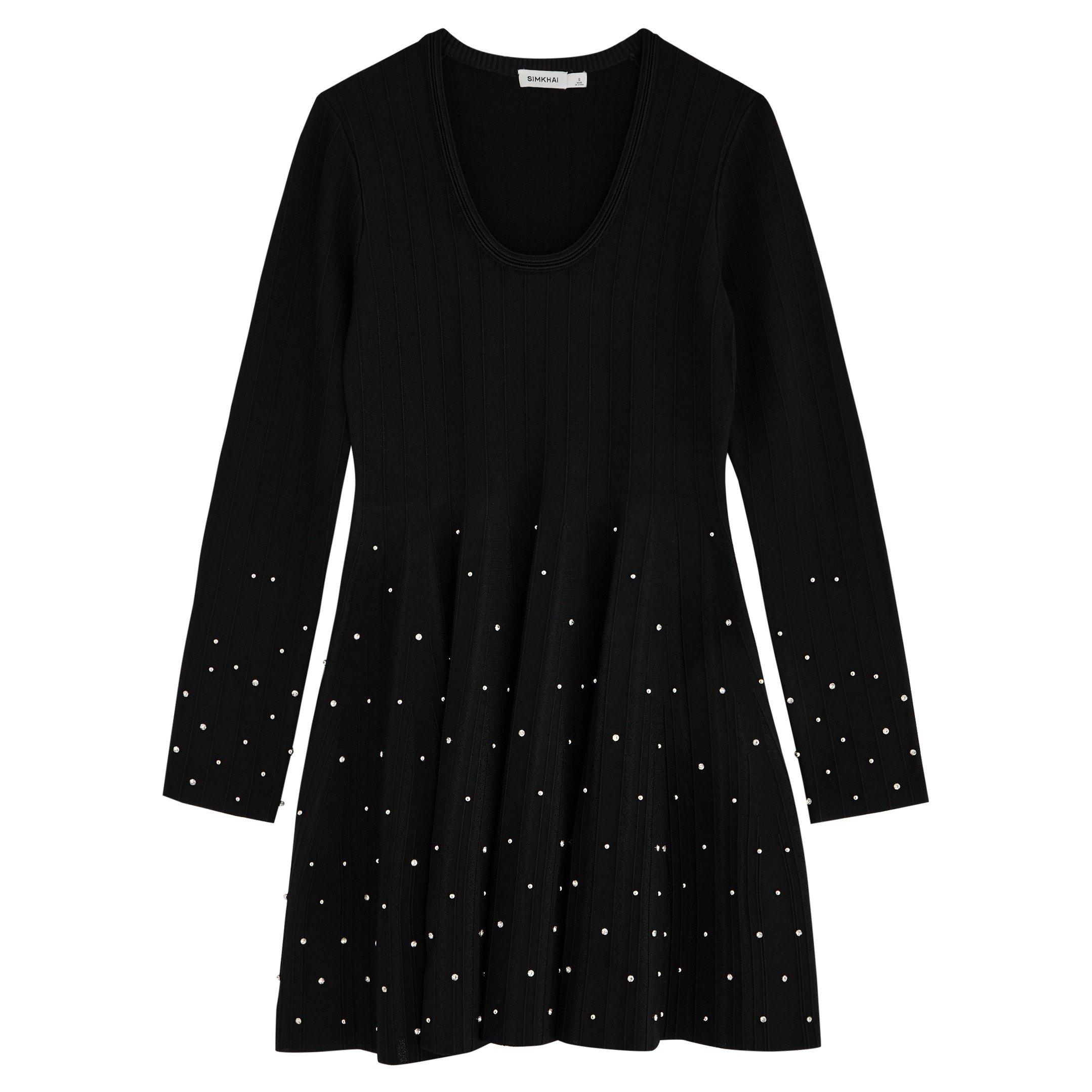 BLACK - Jonathan Simkhai - SD LS PRUE EMB MINI DRS