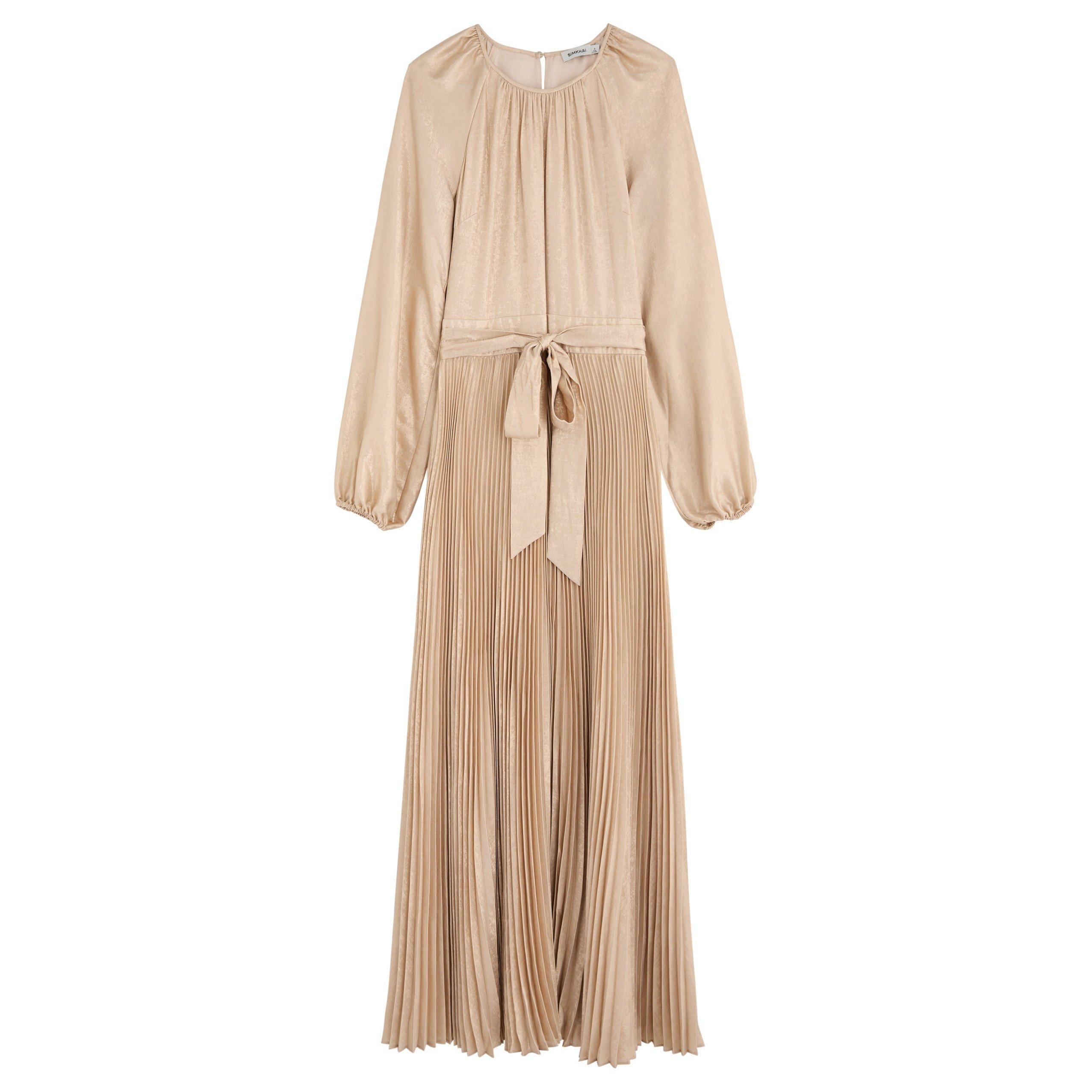 GOLD - Jonathan Simkhai - LD LS VARENYA PLEATED DRS