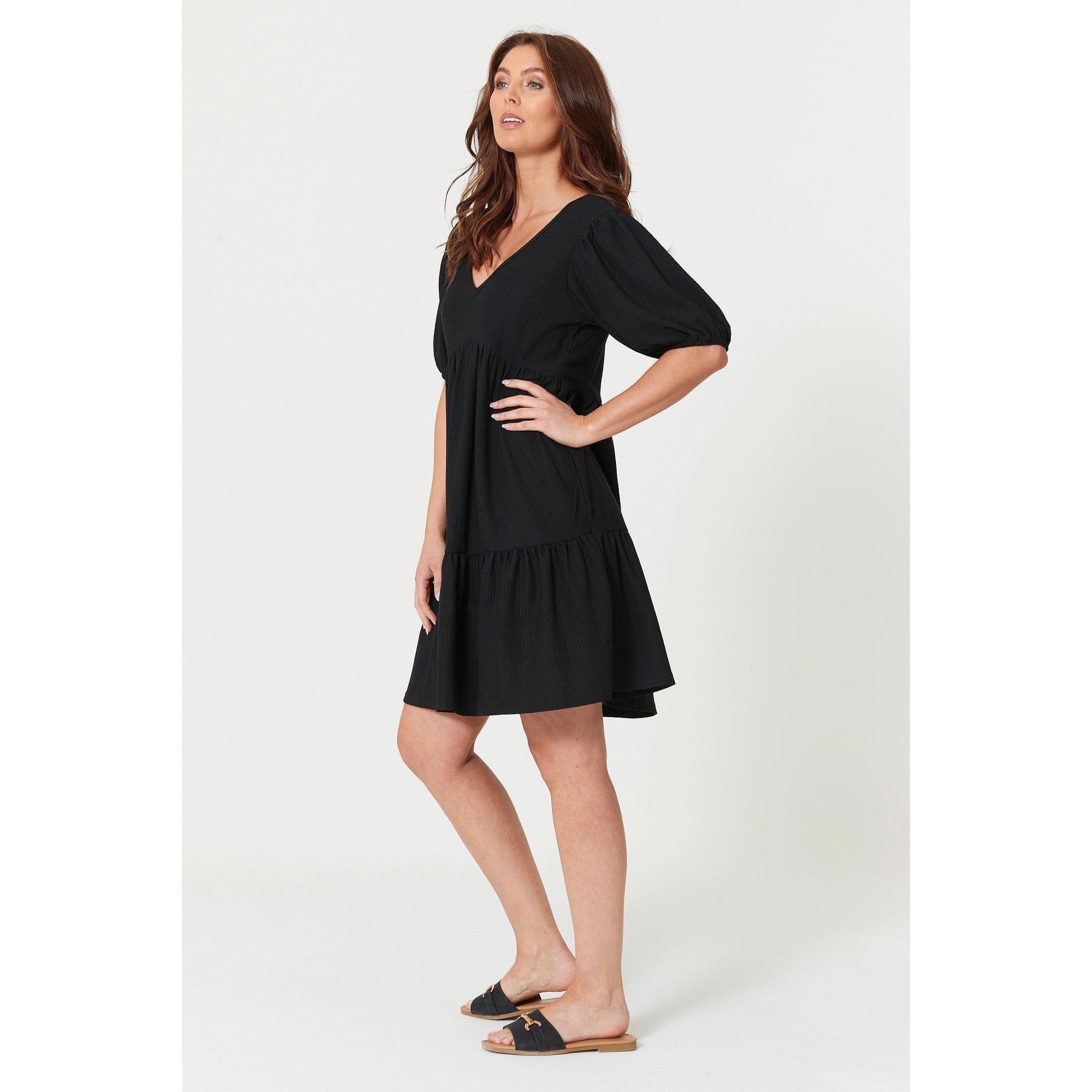 Black - Be You - Tiered Jersey Dress - 2