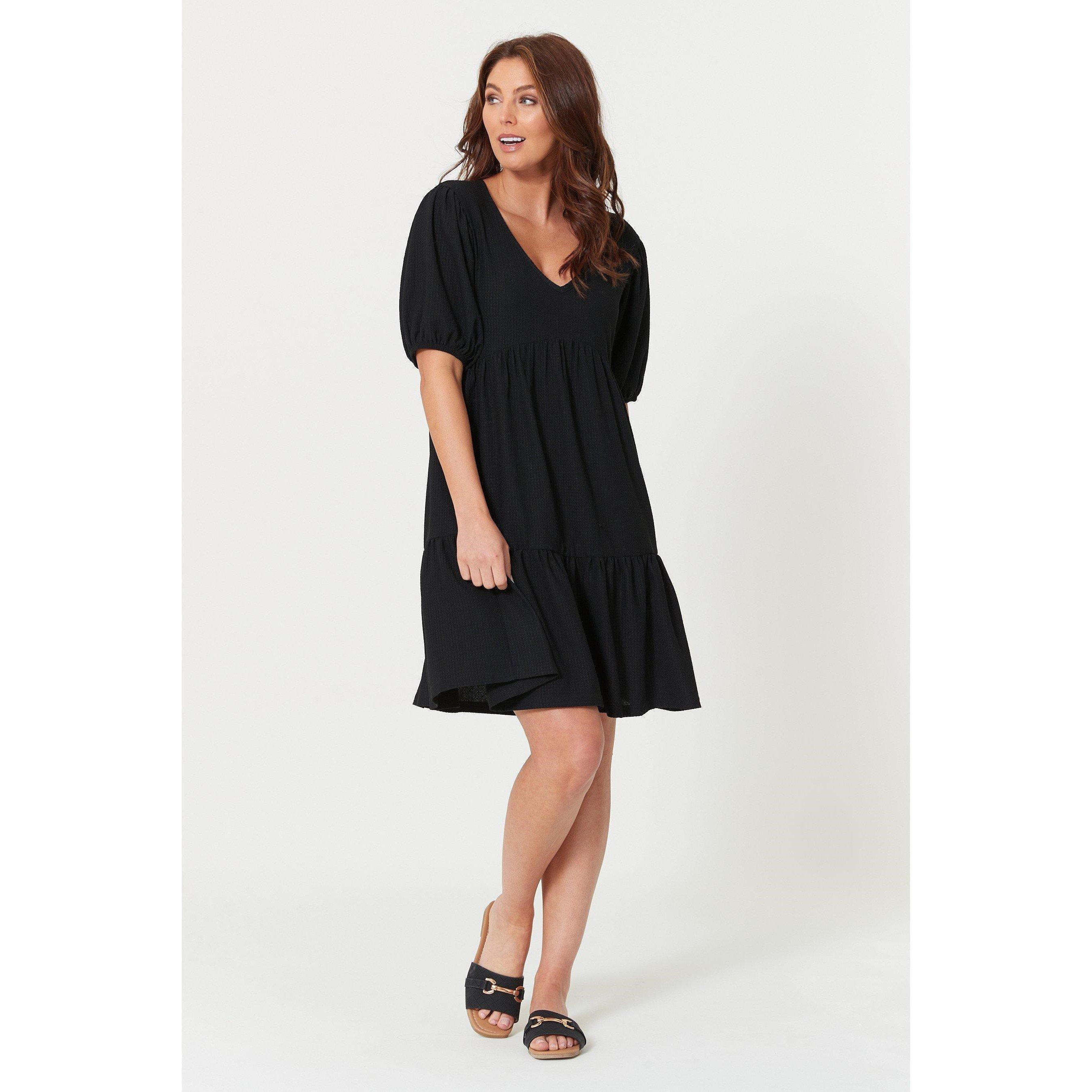 Black - Be You - Tiered Jersey Dress - 4