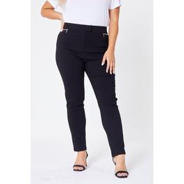 Be You Ladies Bengaline Zip Pocket Slim Trousers