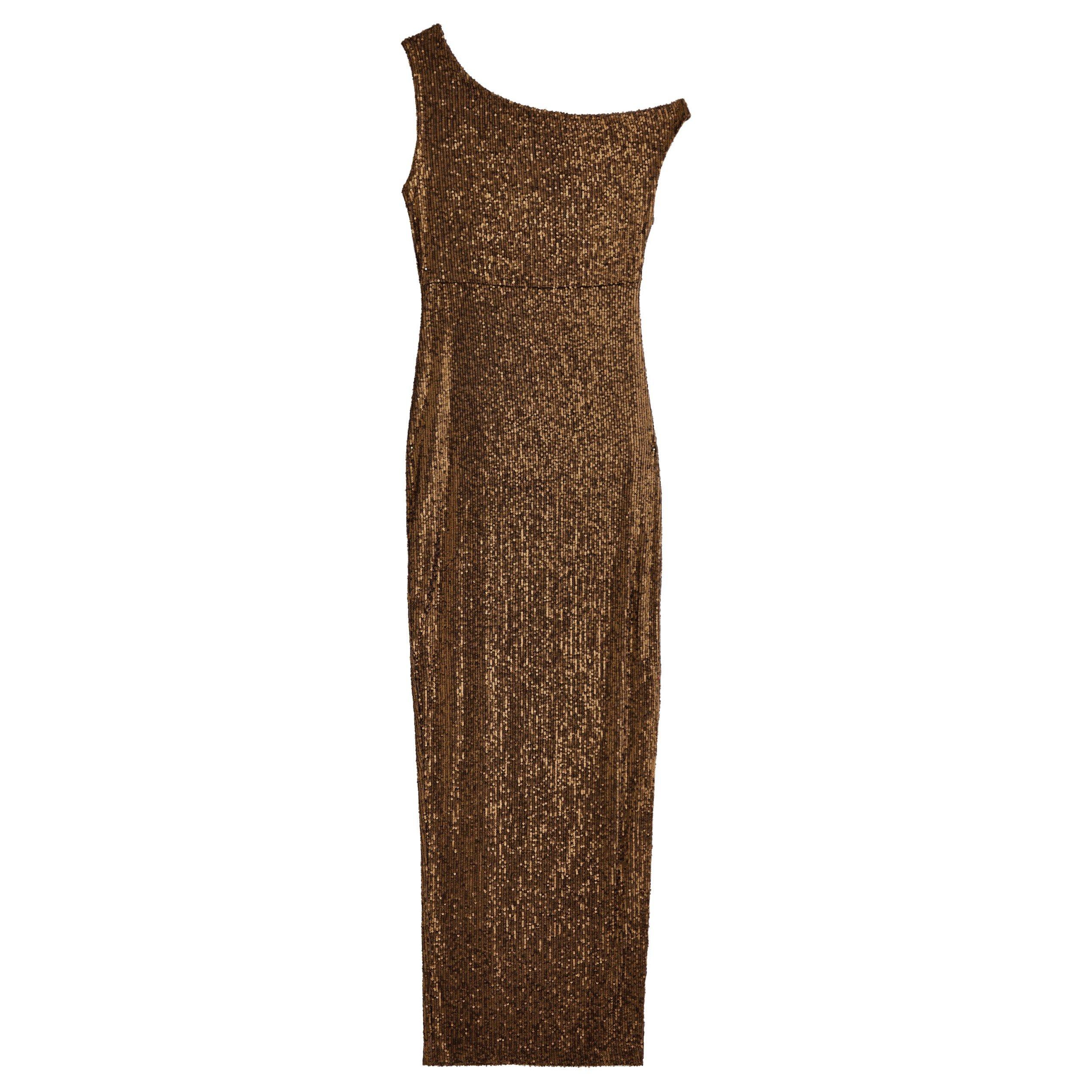 BRONZE - Norma Kamali - DROP SHOULDER FITTED GOWN