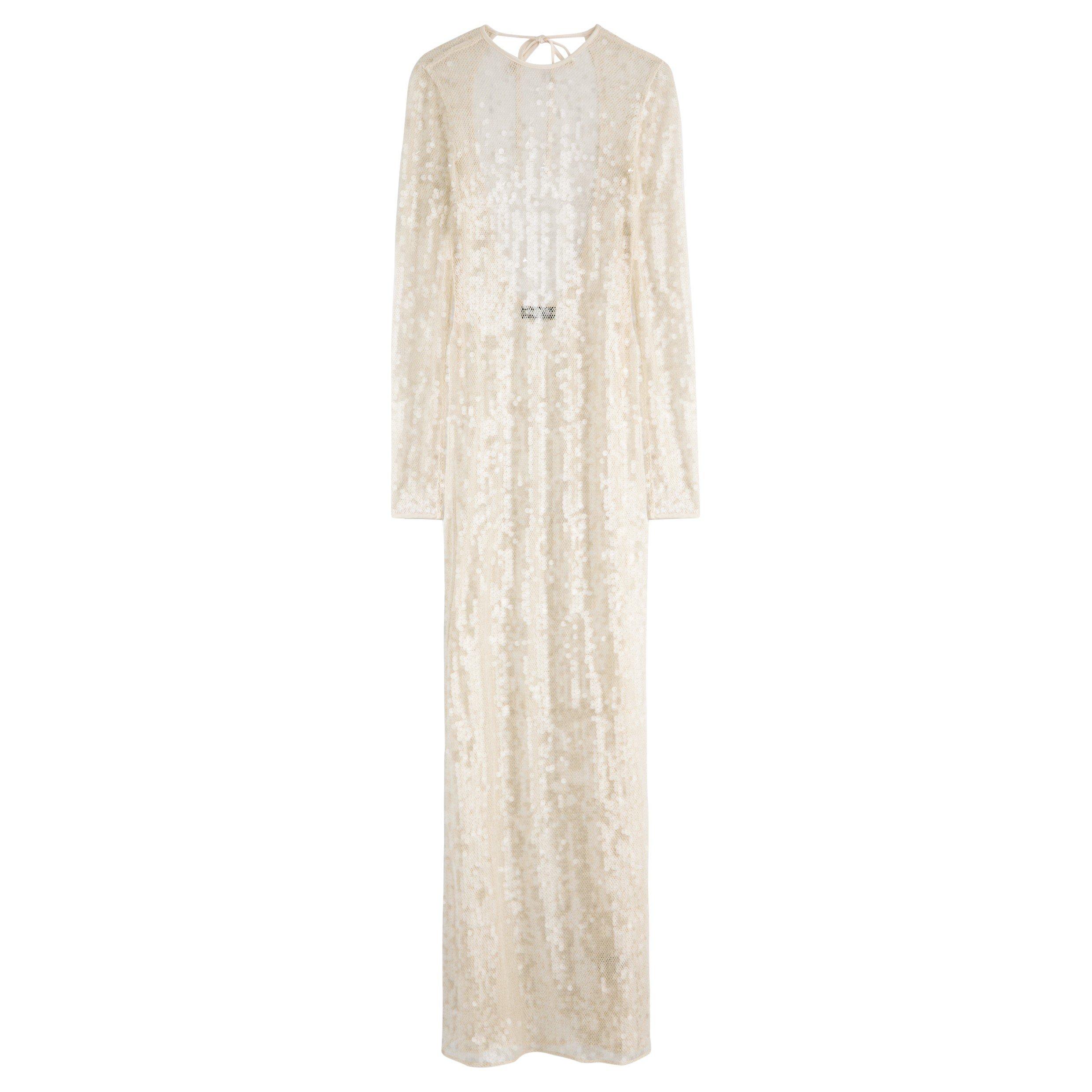 CREAM - David Koma - OPEN BACK SEQUIN GOWN