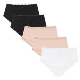 Be You 5PK 5 Pack Lace Trim Shortie Briefs