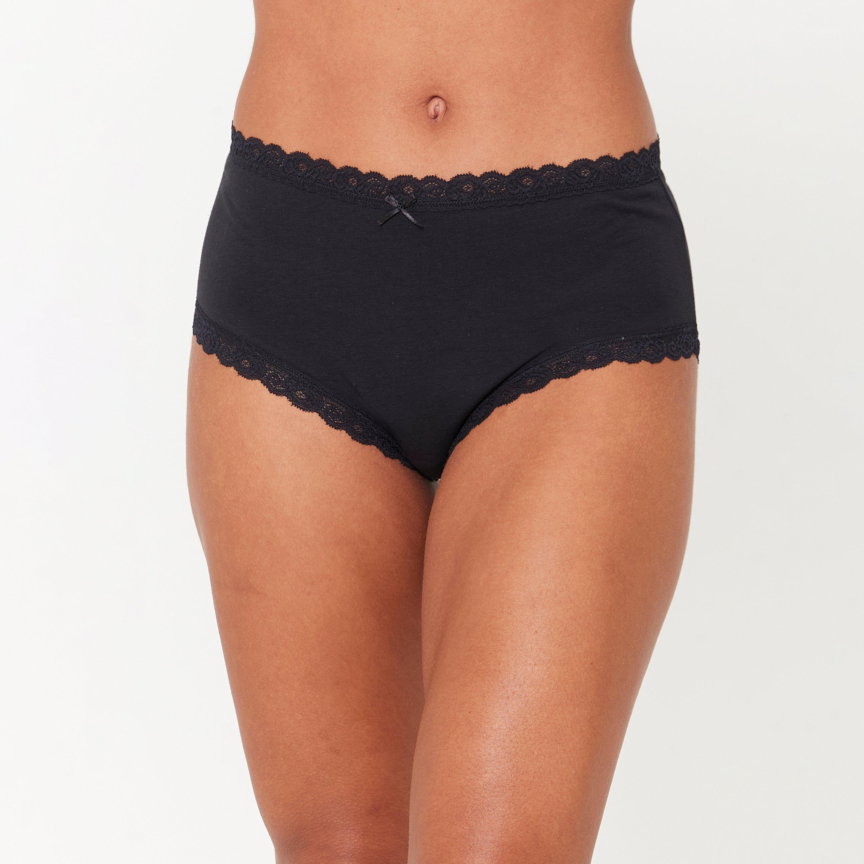 Black/White/Nud - Be You - Lace Trim Boy Shorts - 4