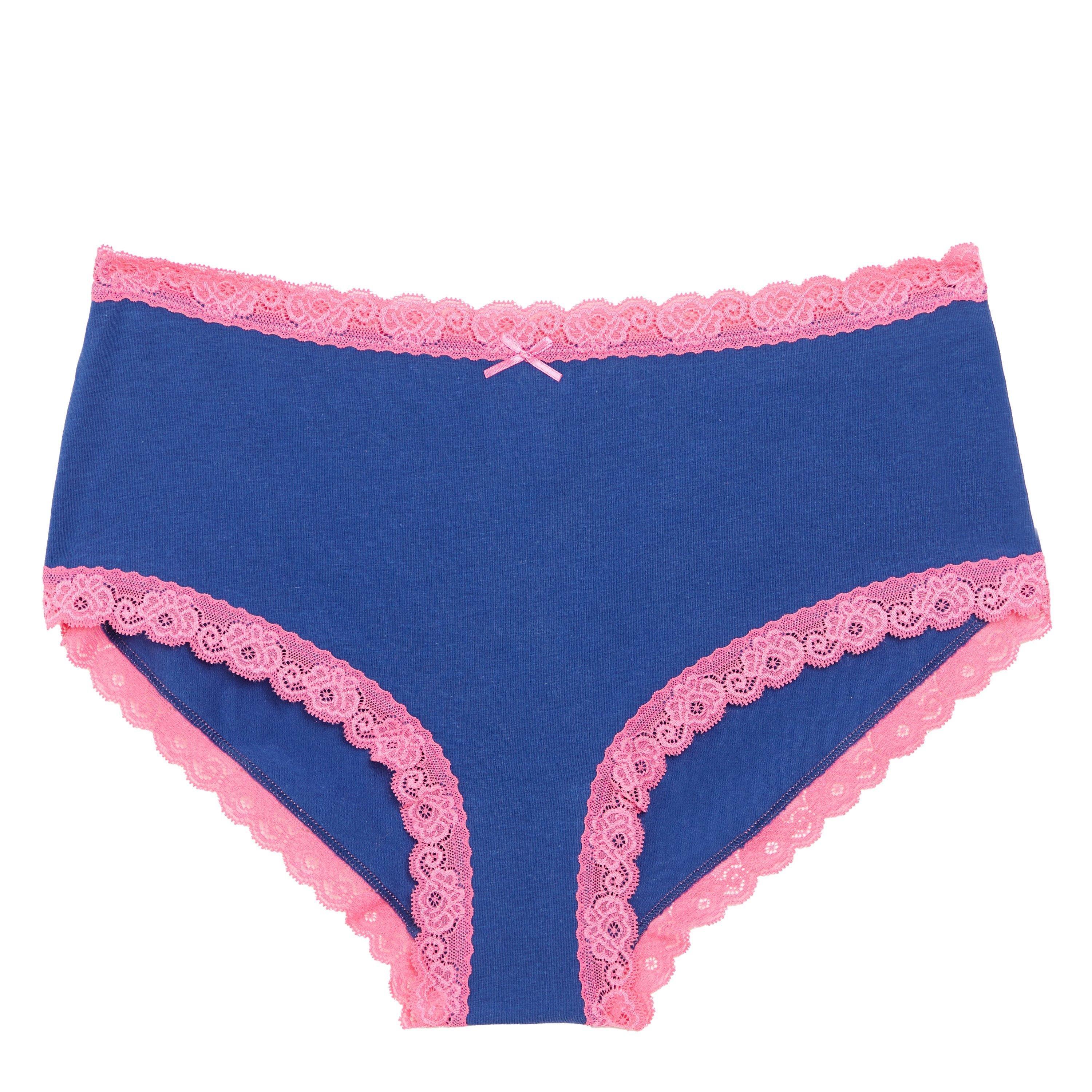 Multi - Be You - Pack Lace Detail Shortie Briefs - 4