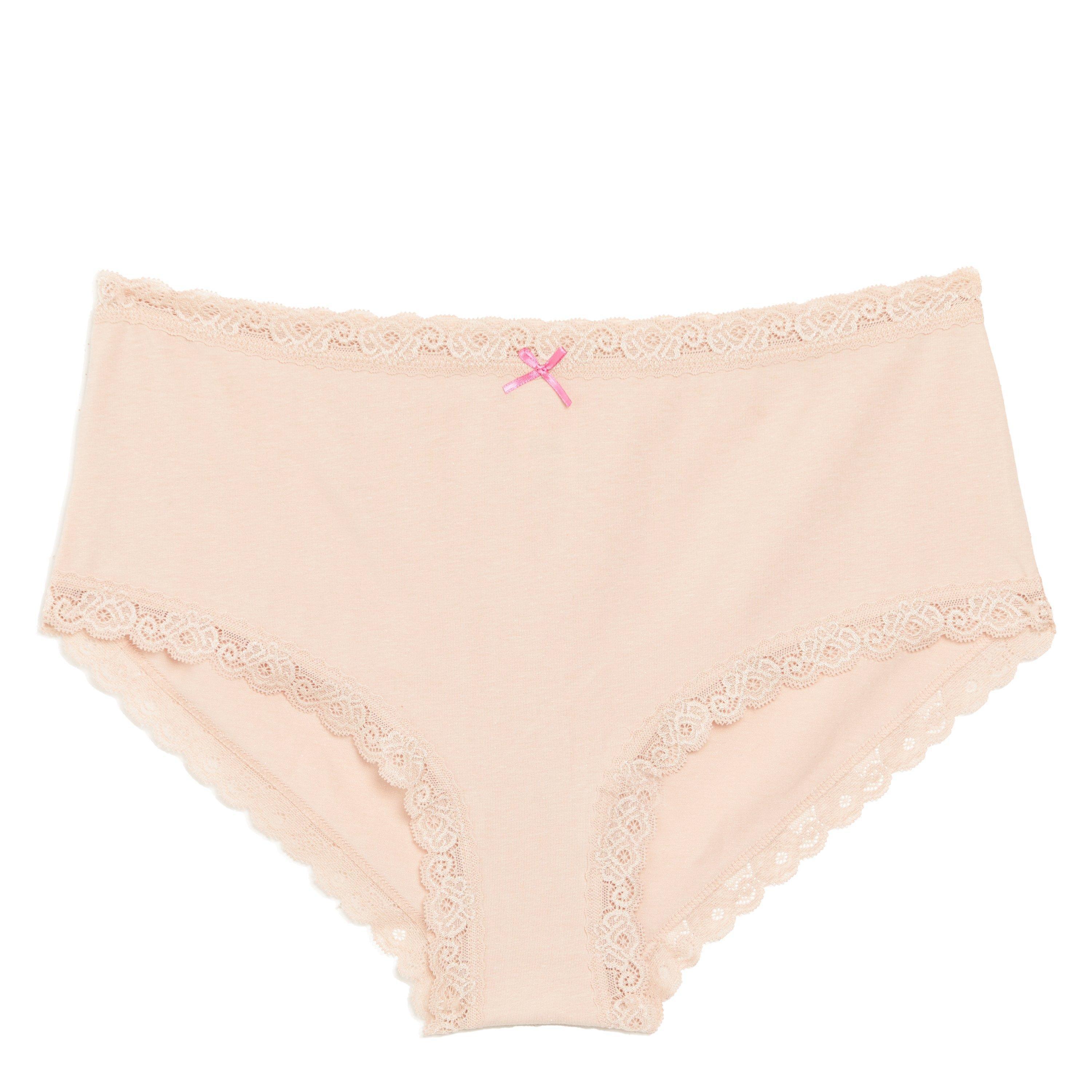 Multi - Be You - Pack Lace Detail Shortie Briefs - 5