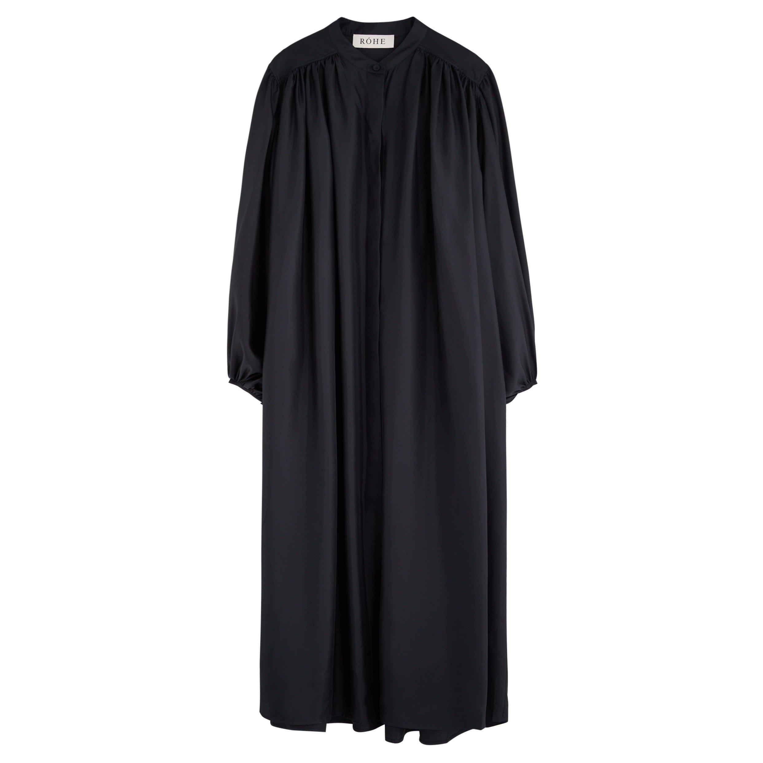 NAVY - Rohe - SILK PLEATED DRESS