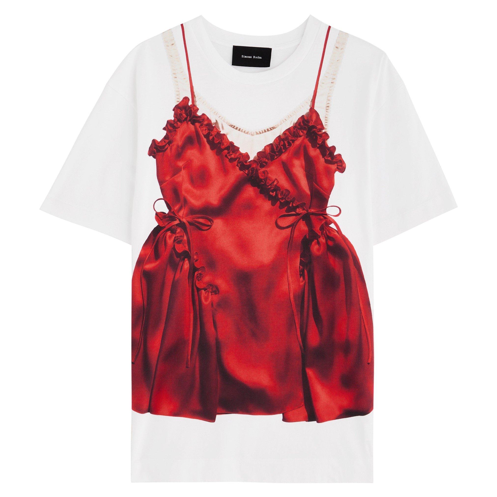 WHITE AND OTHER - Simone Rocha - TROMPE LOEIL TSHIRT