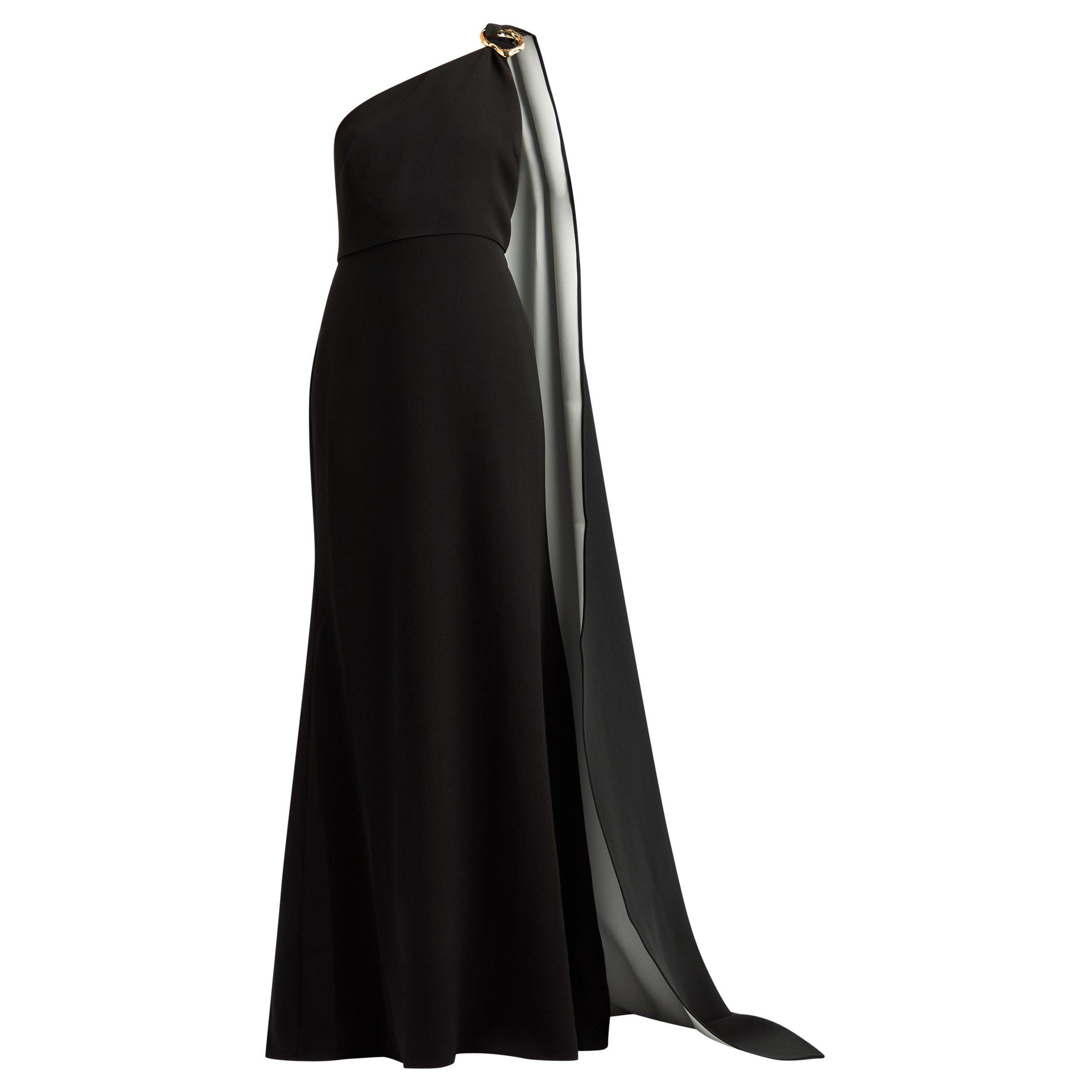 BLACK AND WHITE - Roland Mouret - ASYMMETRIC EMBELLISHED LIGHT C