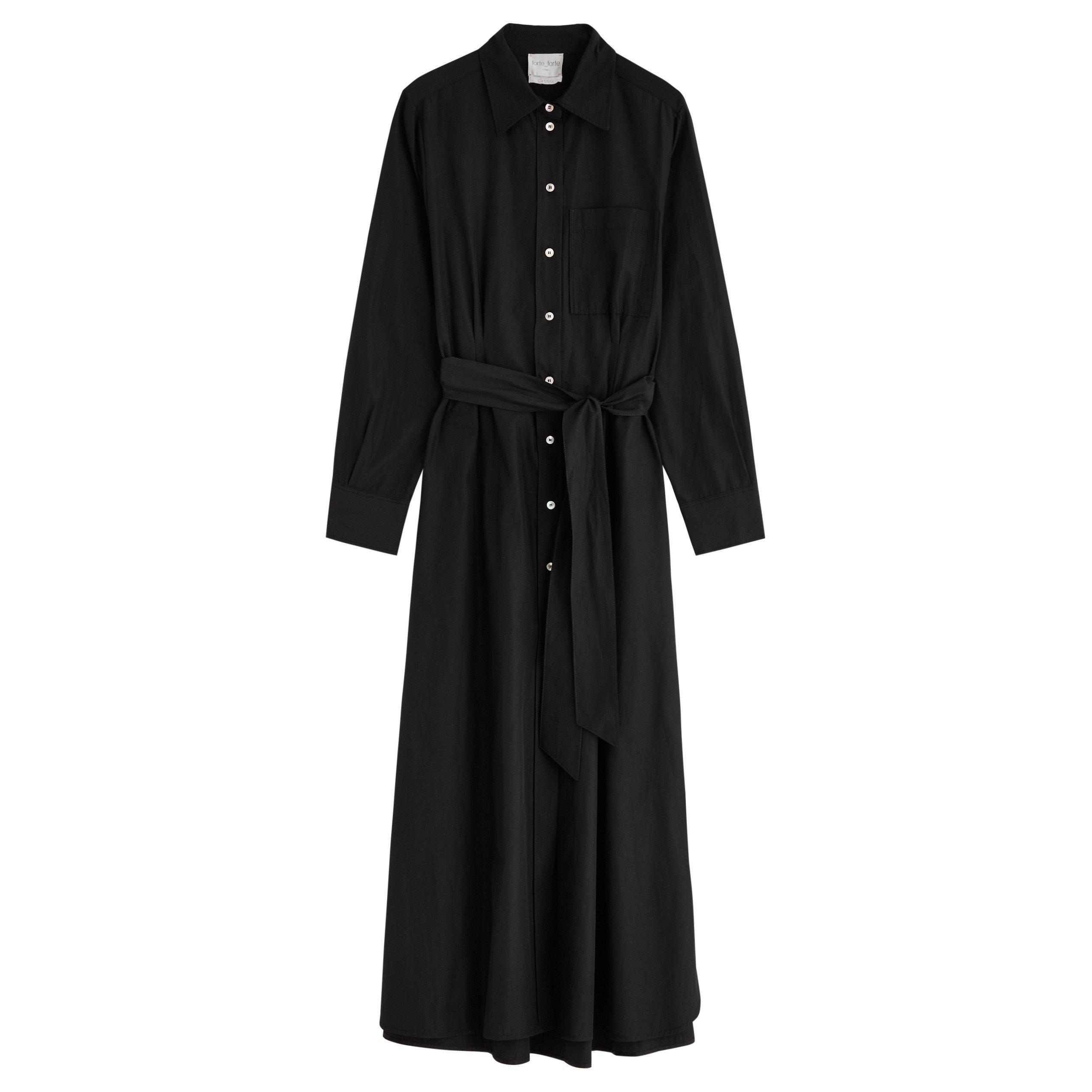 BLACK - Forte Forte - chic taffetas chemisier dress