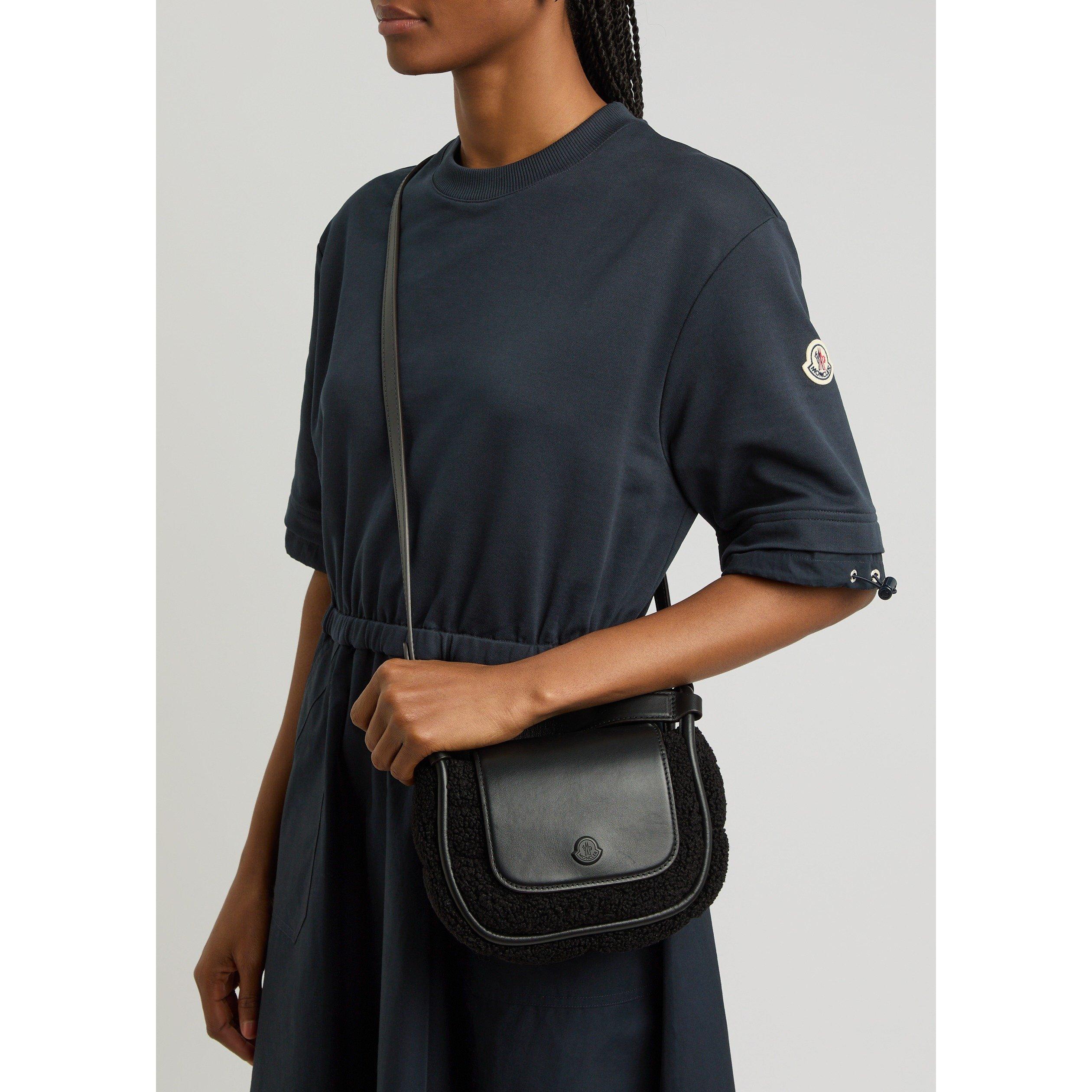 NAVY - Moncler - Women's Cotton Short-Sleeve Relaxed-Fit A Line Dress - 4