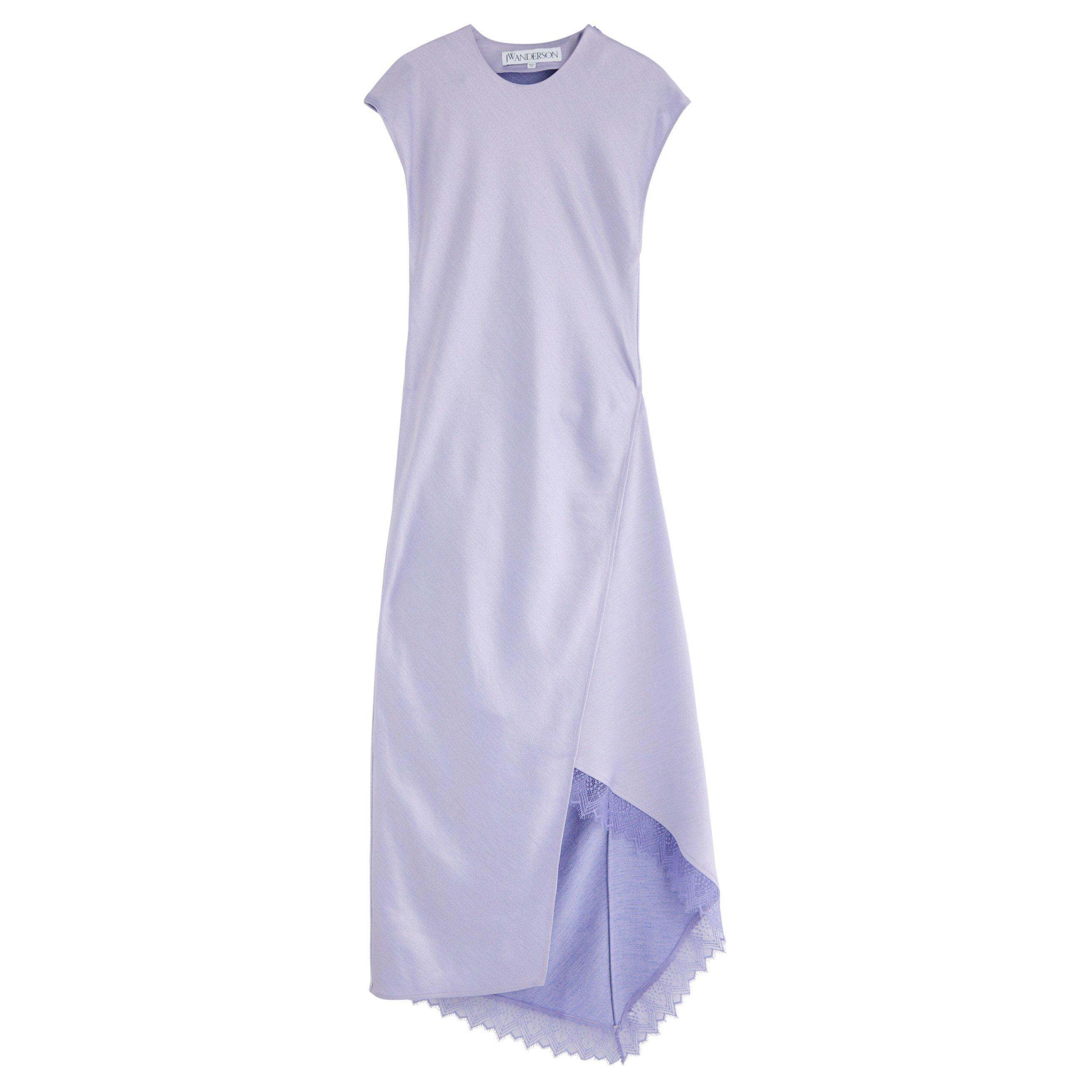 LILAC - JW Anderson - ASYMMETRIC LACE TRIM LAYERED D
