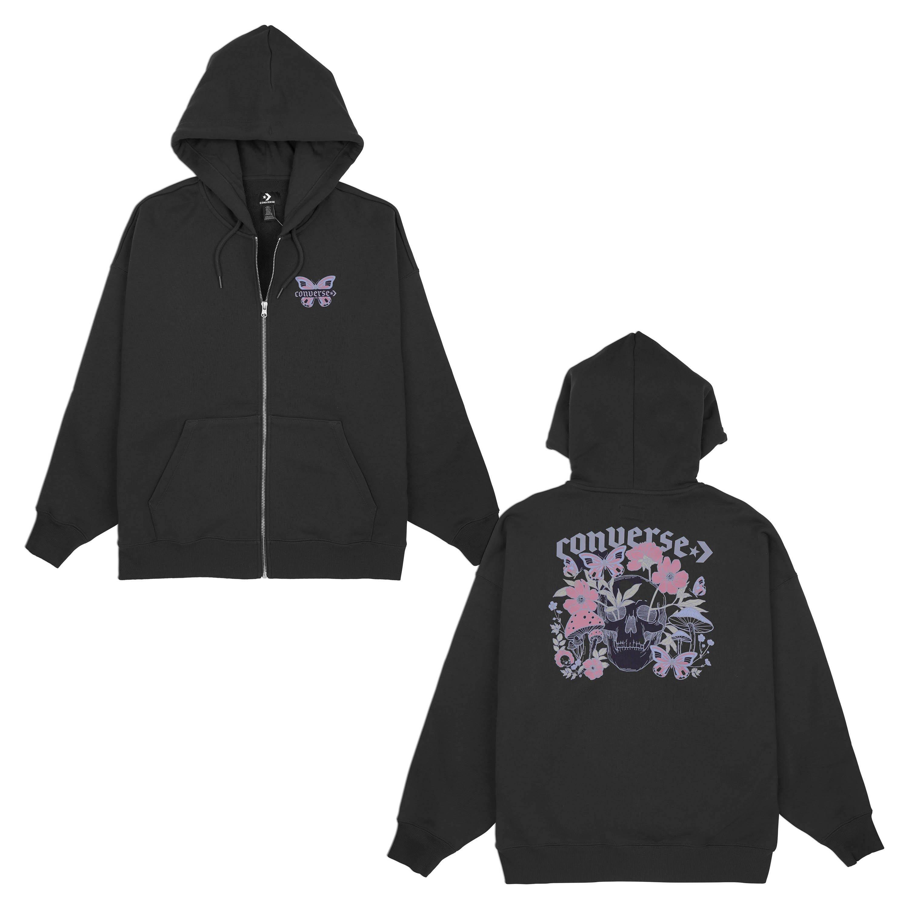 NF Grey - Converse - Bloom Full Zip Hoodie - 5
